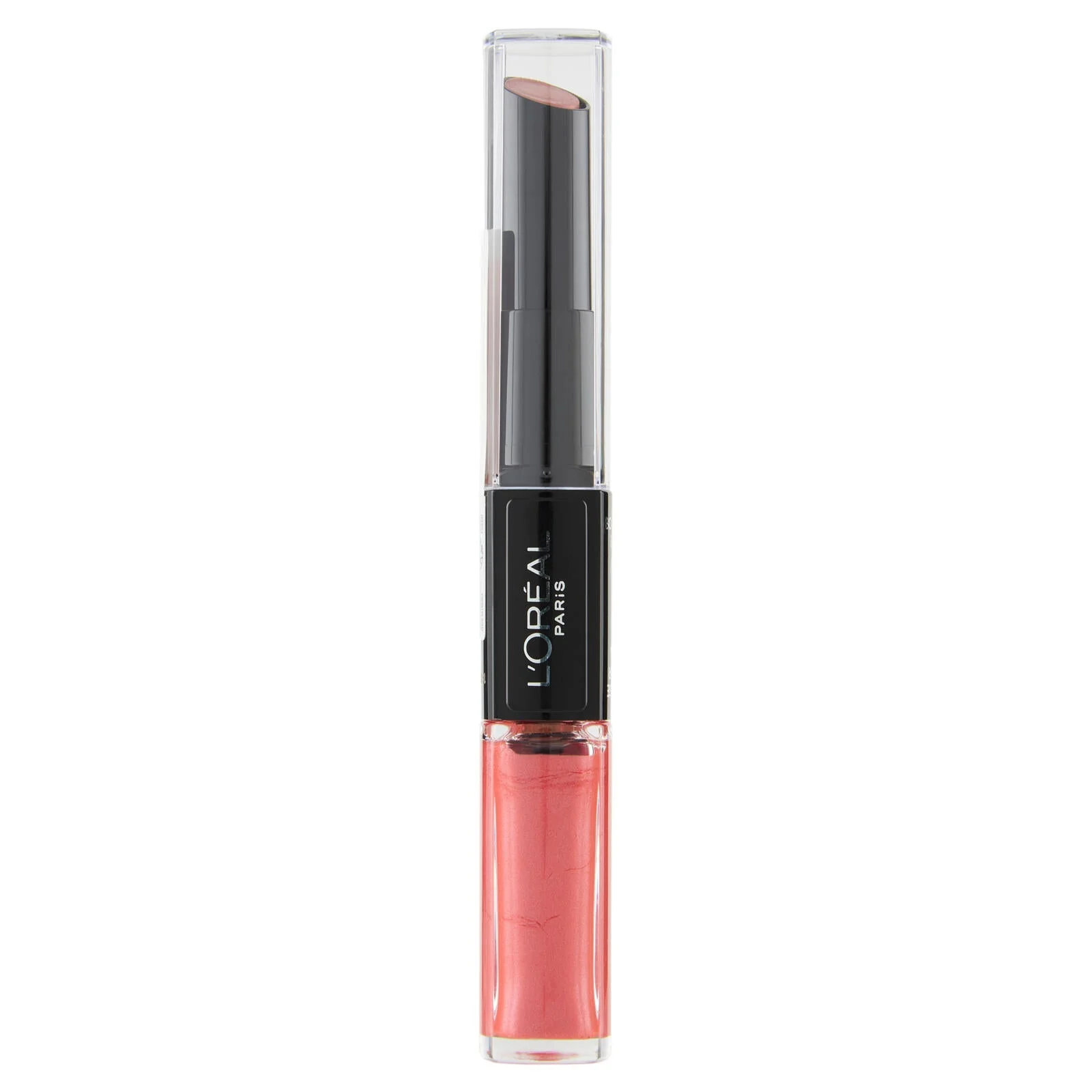 L'Oréal Paris Rossetto Balsamo 2in1 Infaillible 2 Step 24H, Lunga Tenuta, 404 Corail Constant