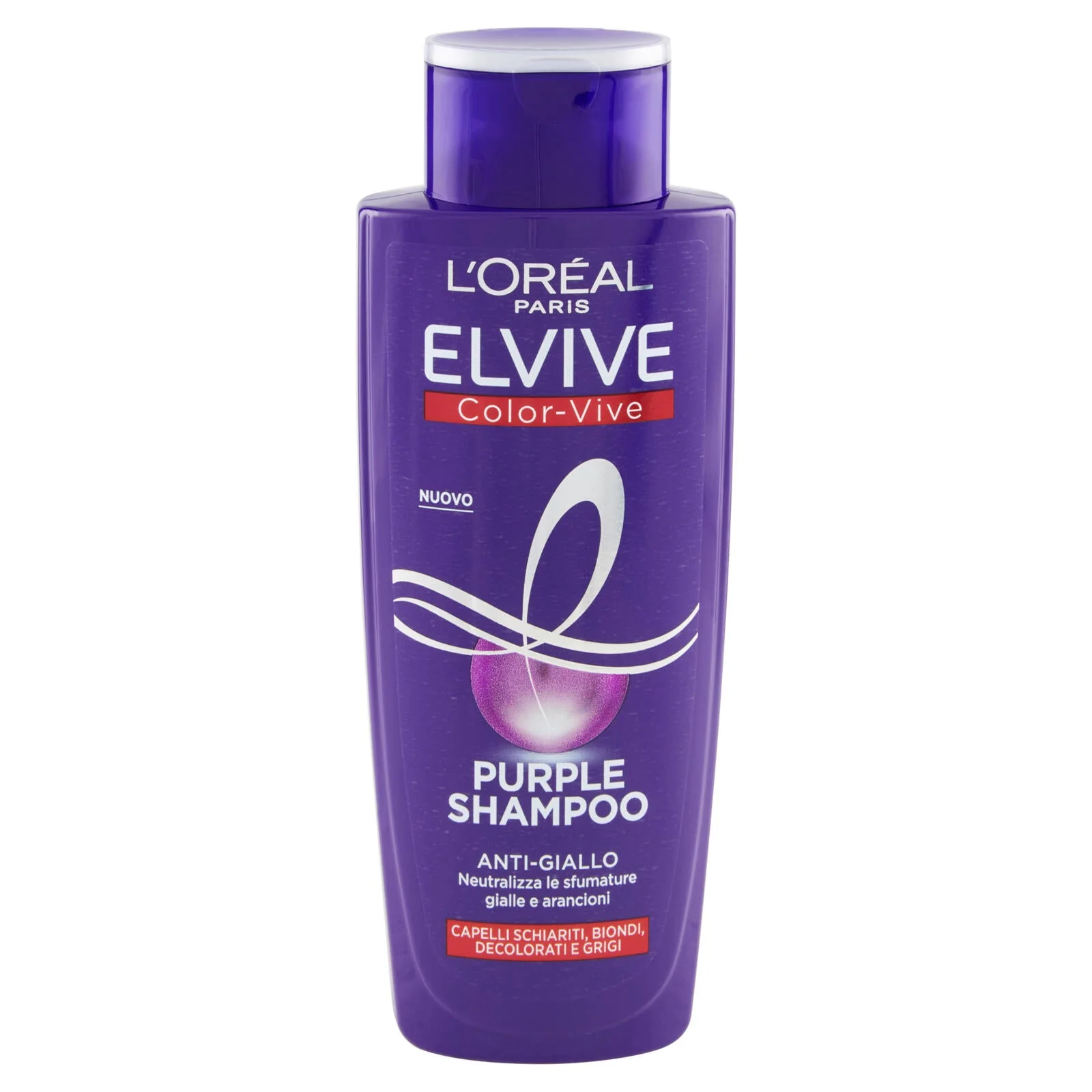 L'Oréal Paris Shampoo antigiallo Color Vive Purple, per capelli schiariti, biondi, grigi, 200 ml - Image 2