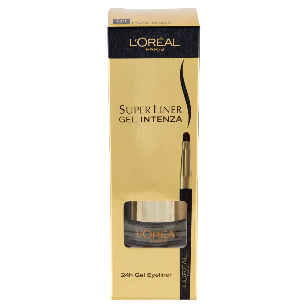 L'Oréal Paris Eyeliner in Gel Superliner Gel Intenza, Texture in Gel e Tratto Spesso per un Risultato Ottimale, Nero - Image 2