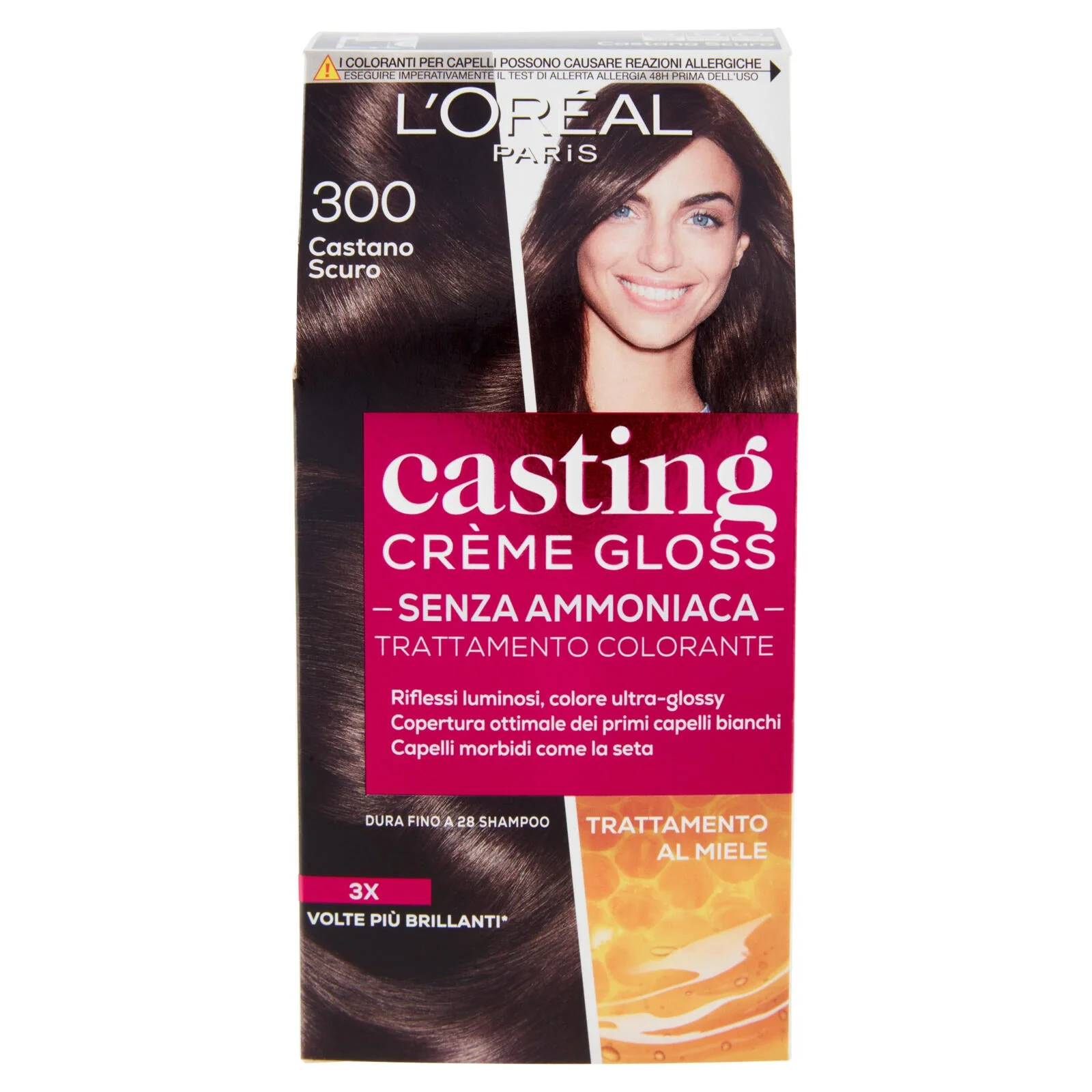 L'Oréal Paris Tinta Capelli Casting Creme Gloss, Senza Ammoniaca, 300 Castano Scuro - Image 2