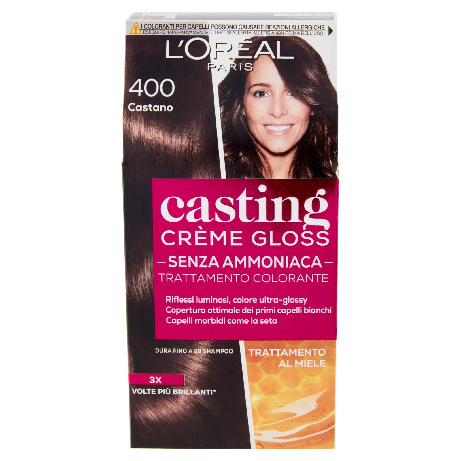 L'Oréal Paris Tinta Capelli Casting Creme Gloss, Senza Ammoniaca, 400 Castano - Image 2