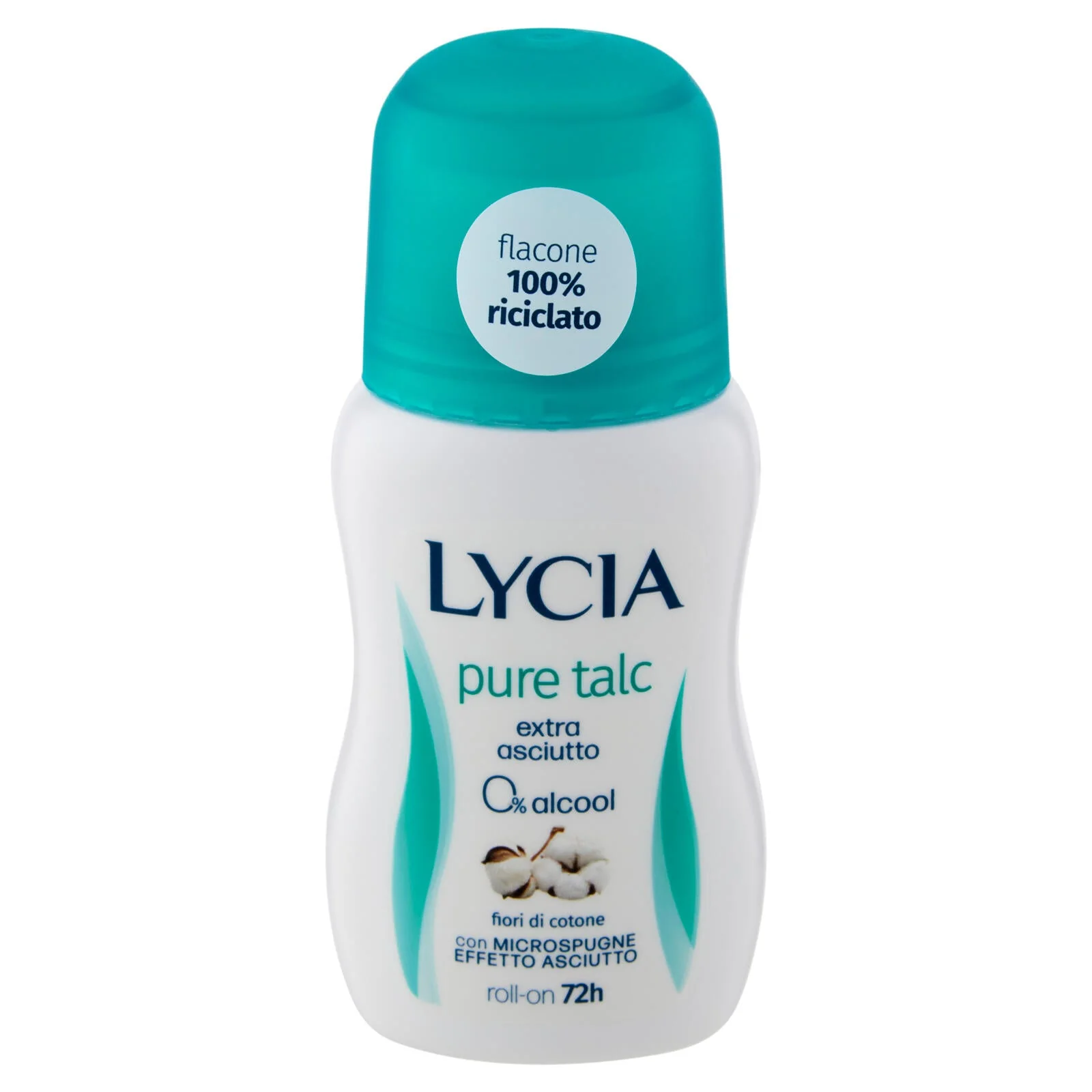 Lycia pure talc Deodorante Roll-On fiori di cotone 50 ml - Image 2