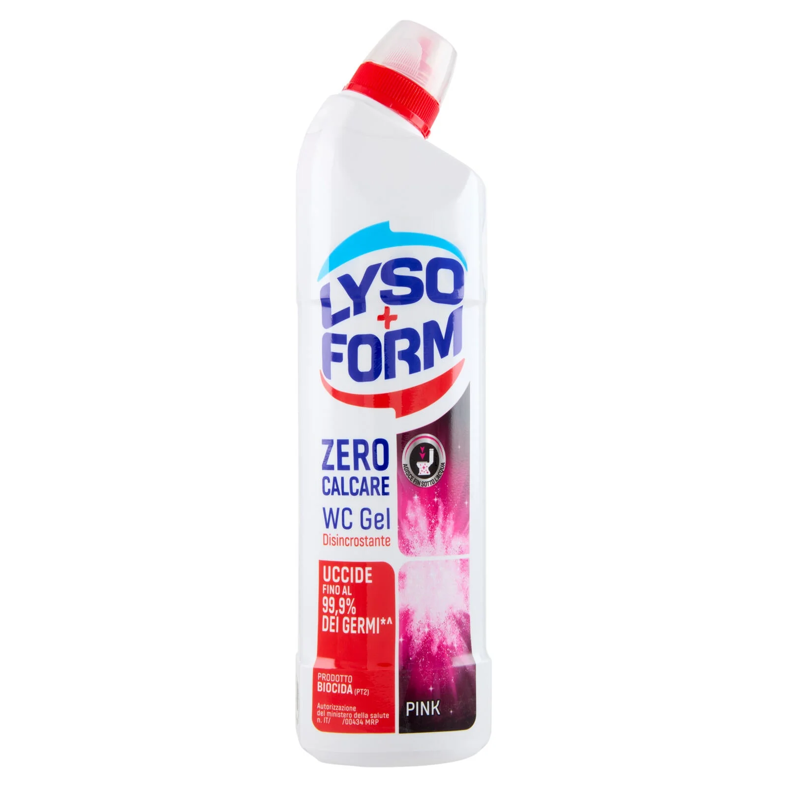 Lysoform Wc Gel Disincrostante Zero Calcare Pink 750 ml
