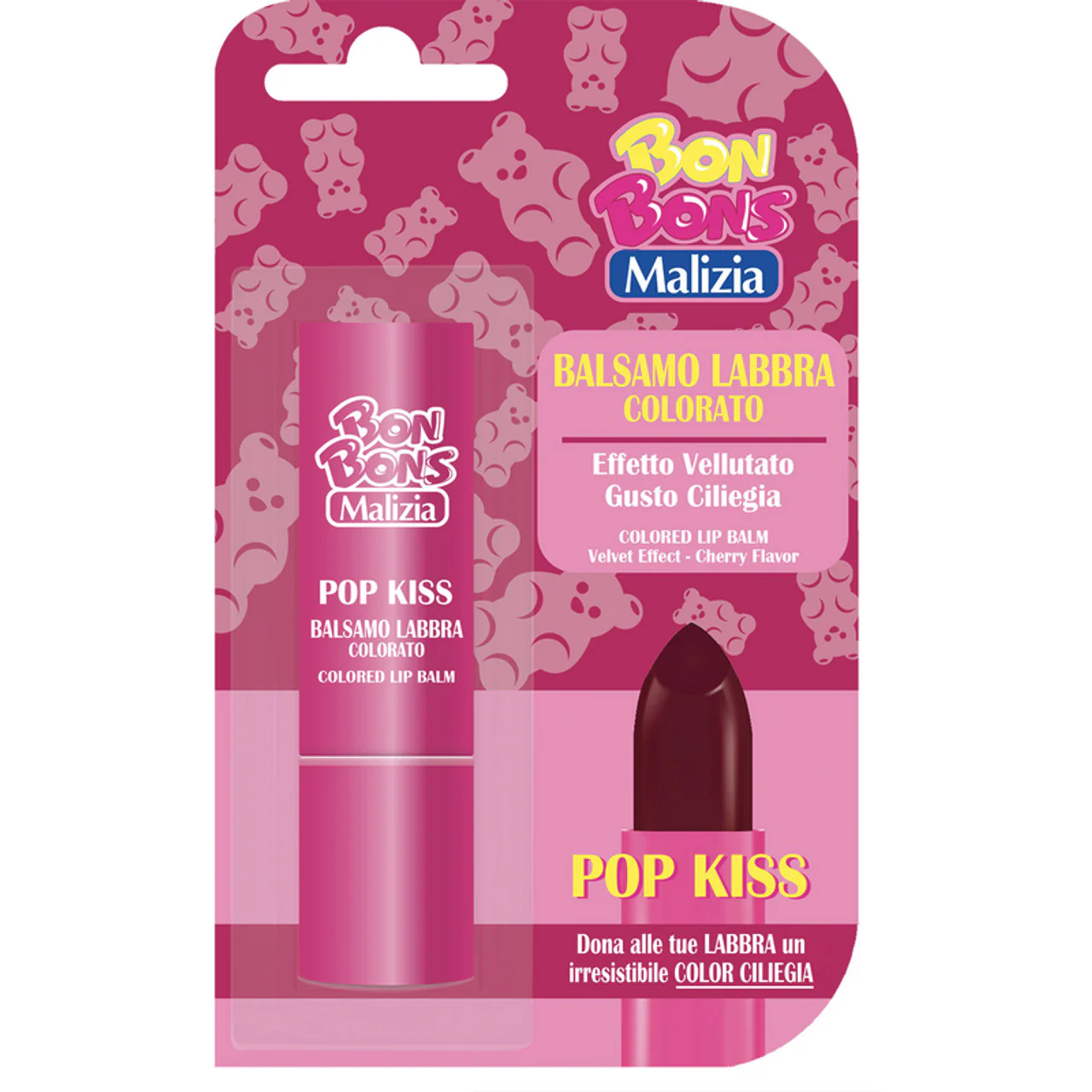 MALIZIA - Balsamo labbra Rock Kiss gusto vaniglia - 3,5 ml