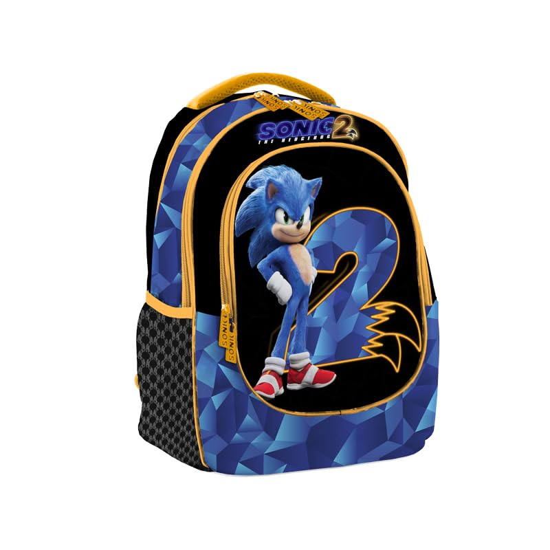 Mari Cart Sonic2 Zaino Scuola Ovetto Blu