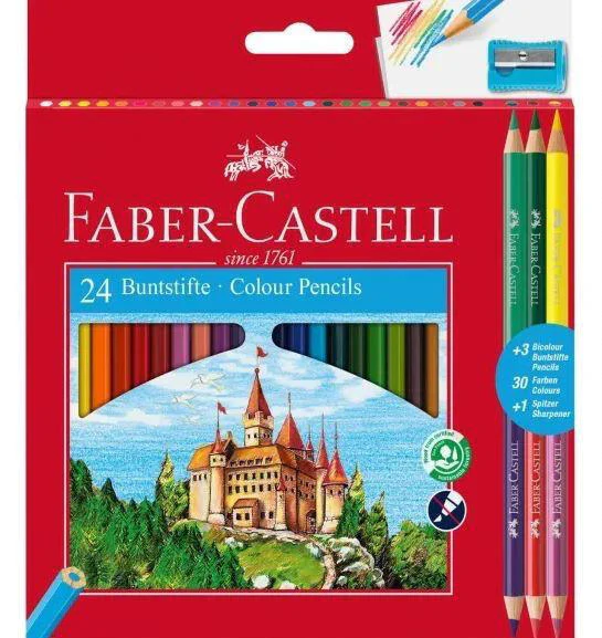 MATITA 24+3 COL FABER CASTELL