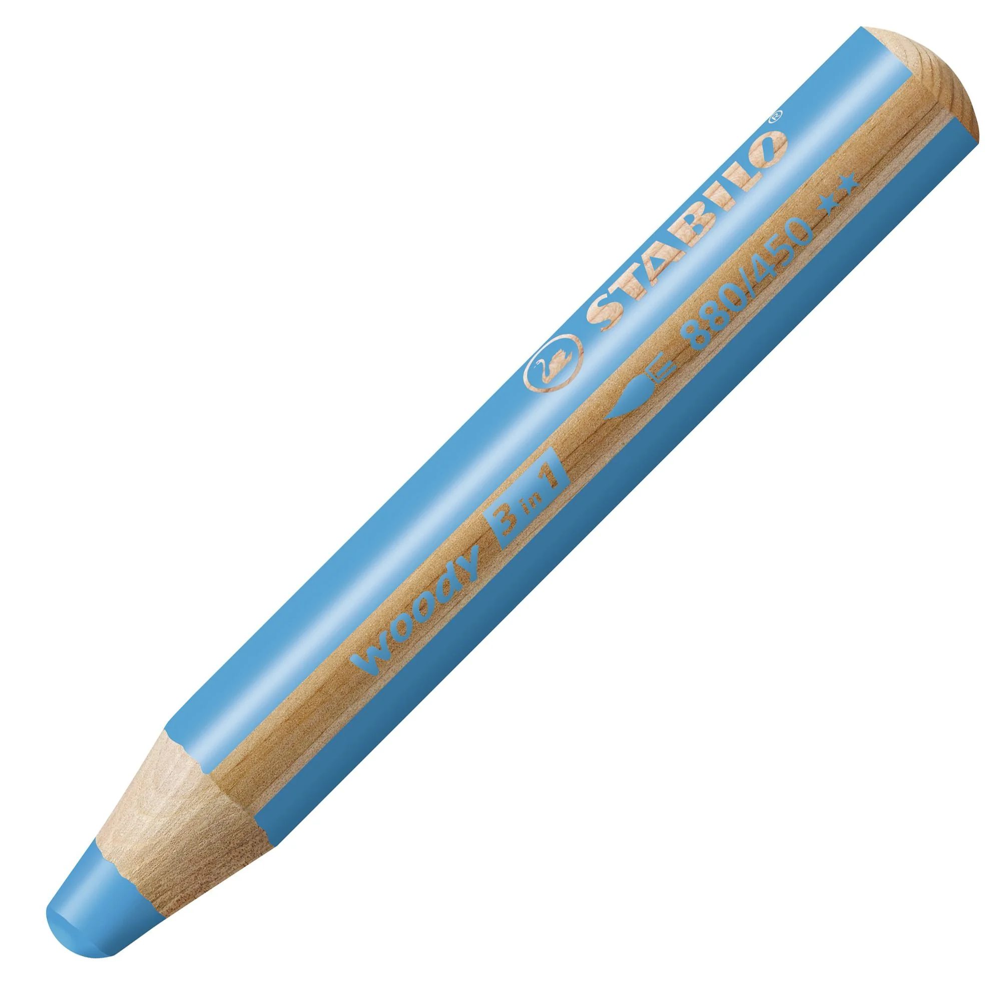 Matita colorata Multi-Funzione - STABILO woody 3 in 1 - Blu cyan