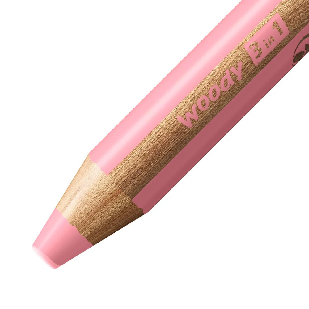 Matita colorata Multi-Funzione - STABILO woody 3 in 1 - Rosa pastello - Image 7
