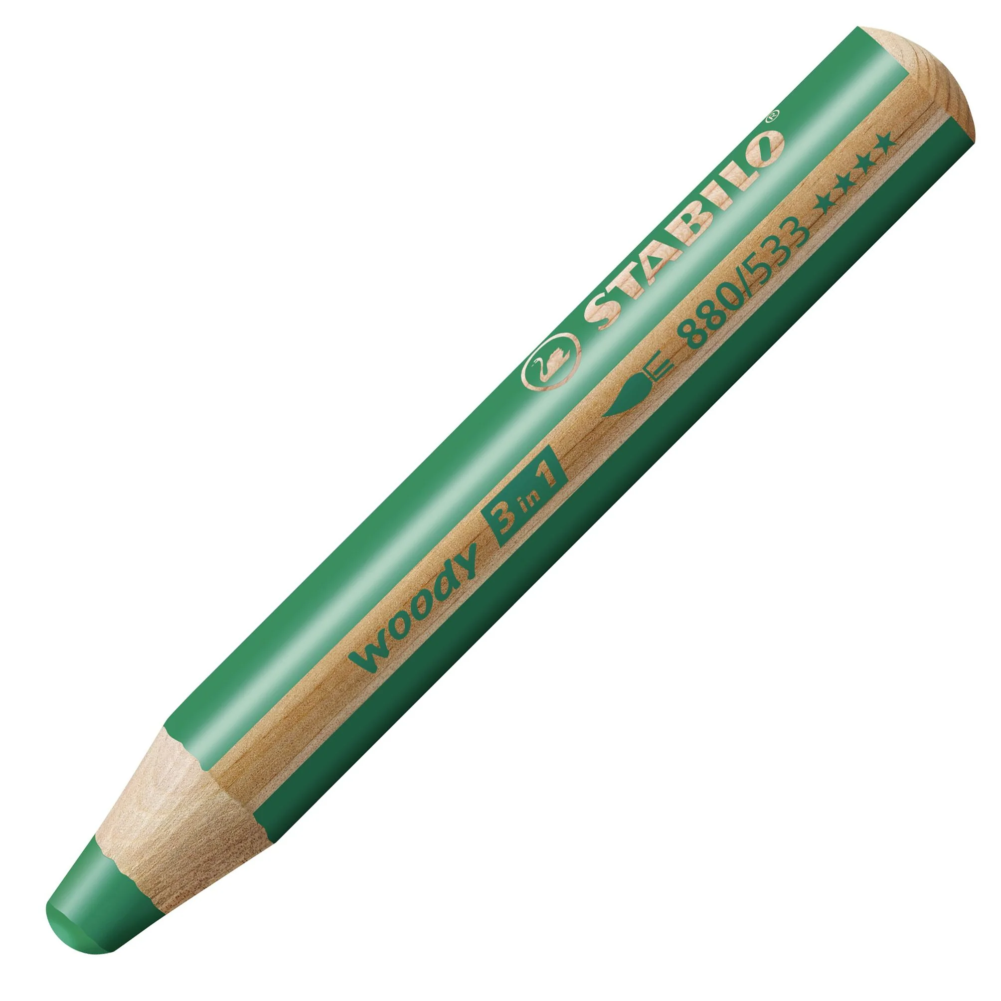 Matita colorata Multi-Funzione - STABILO woody 3 in 1 - Verde