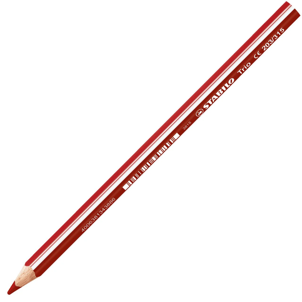 Matita colorata triangolare - STABILO Trio thick - Rosso ciliegia - Image 7