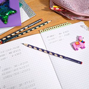 Matita Ergonomica triangolare Sottile - STABILO EASYgraph S Metallic per Destrimani in Viola metallizzato - Gradazione HB - Image 4