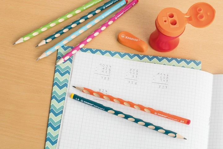 Matita Ergonomica triangolare - STABILO EASYgraph S per Destrimani in Rosa - Gradazione HB - Image 3