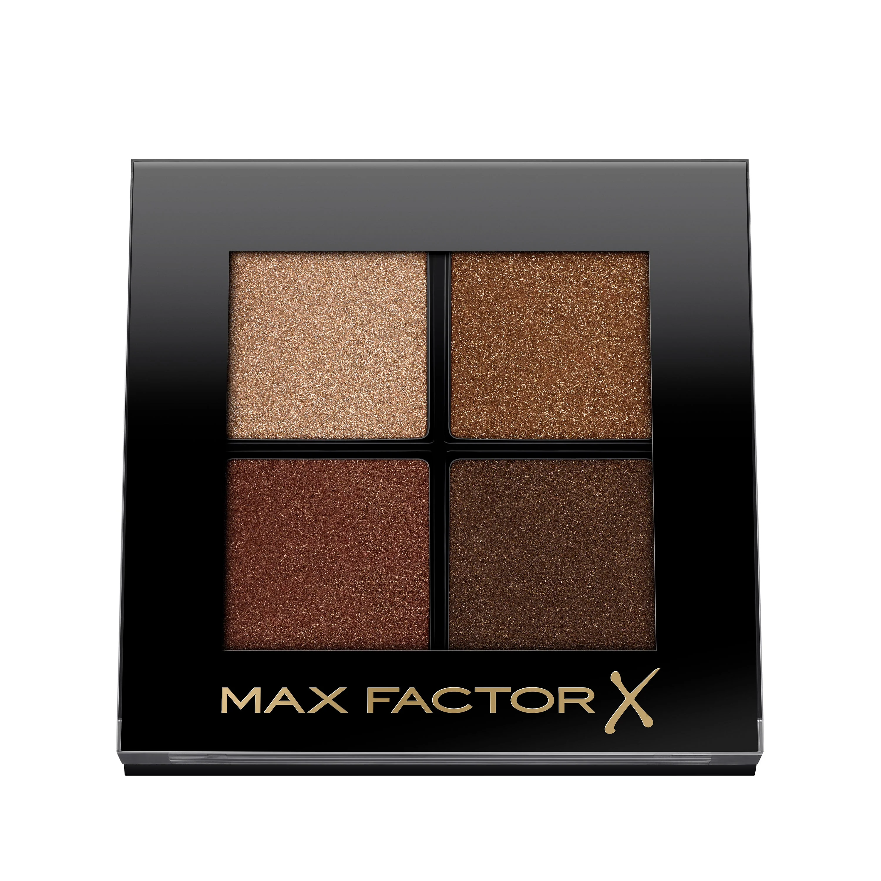 Max Factor Colour X-Pert Soft Touch Palette, 4 Ombretti dal Colore Intenso, Altamente Sfumabili, 004 Veiled Bronze