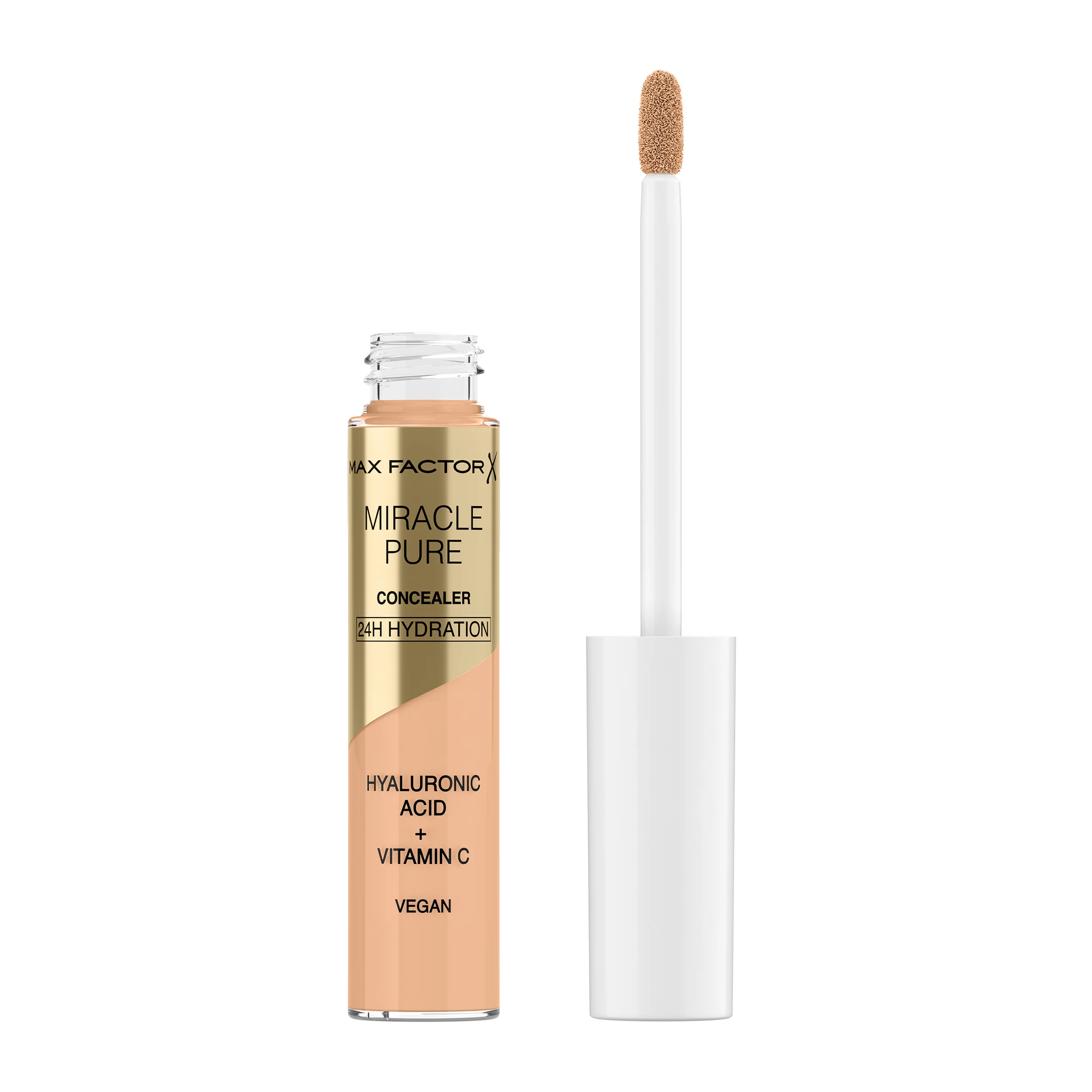 Max Factor Correttore Liquido Miracle Pure, Formula con Vitamina C e Acido Ialuronico, 24 Ore di Idratazione, 100% Vegan, Tonalità 01 Fair - Image 5
