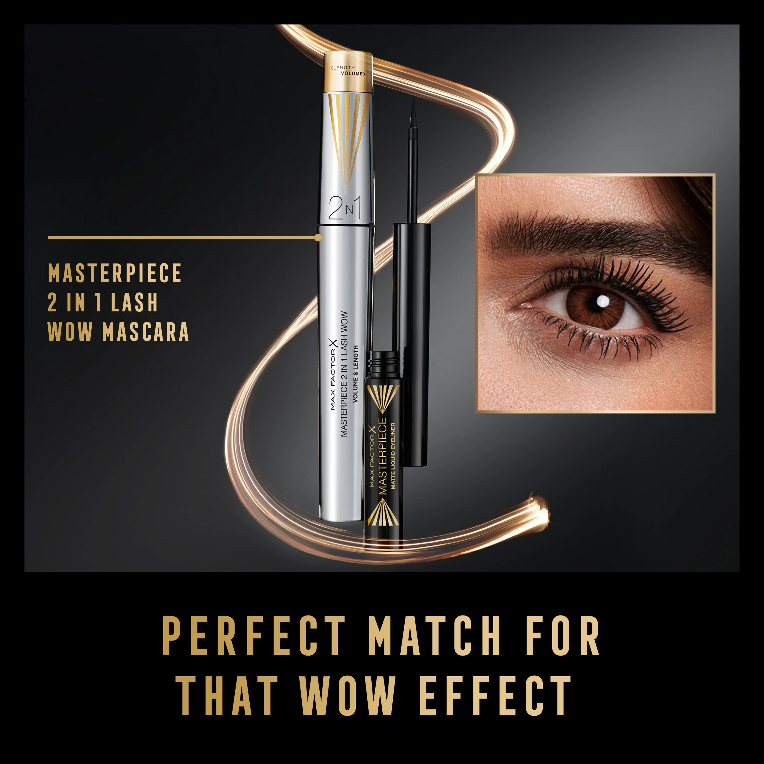 Max Factor Eyeliner Liquido Masterpiece Matte, Formula Vegan, No Transfer e Water Resistant Fino a 12 Ore, Finish Matte, Navy, 1.7ml - Image 2