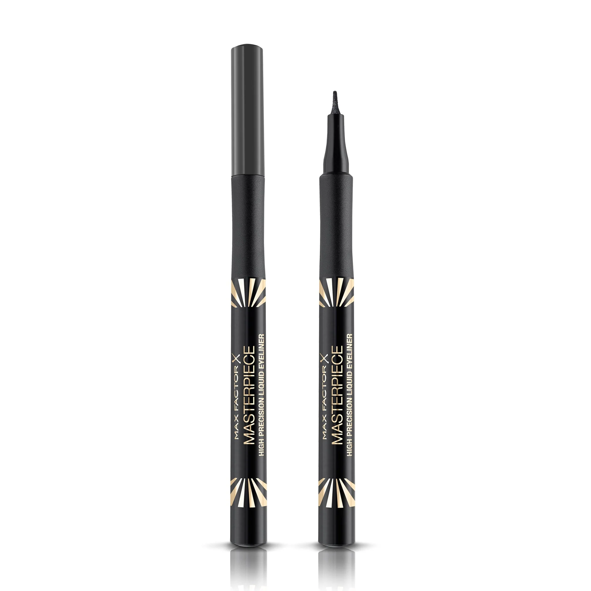 Max Factor - Eyeliner Penna Masterpiece High Precision - Punta a Spatola per Tratto Spesso e Sottile - 15 Charcoal - 1 g