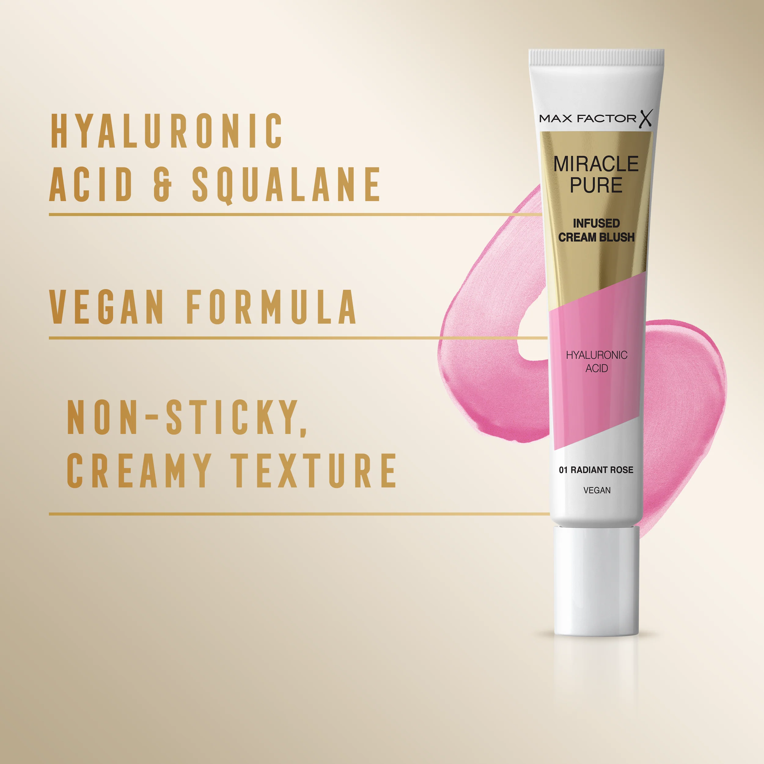 Max Factor Fard in Crema Miracle Pure - Radiant Rose 01 15 ML - Image 9