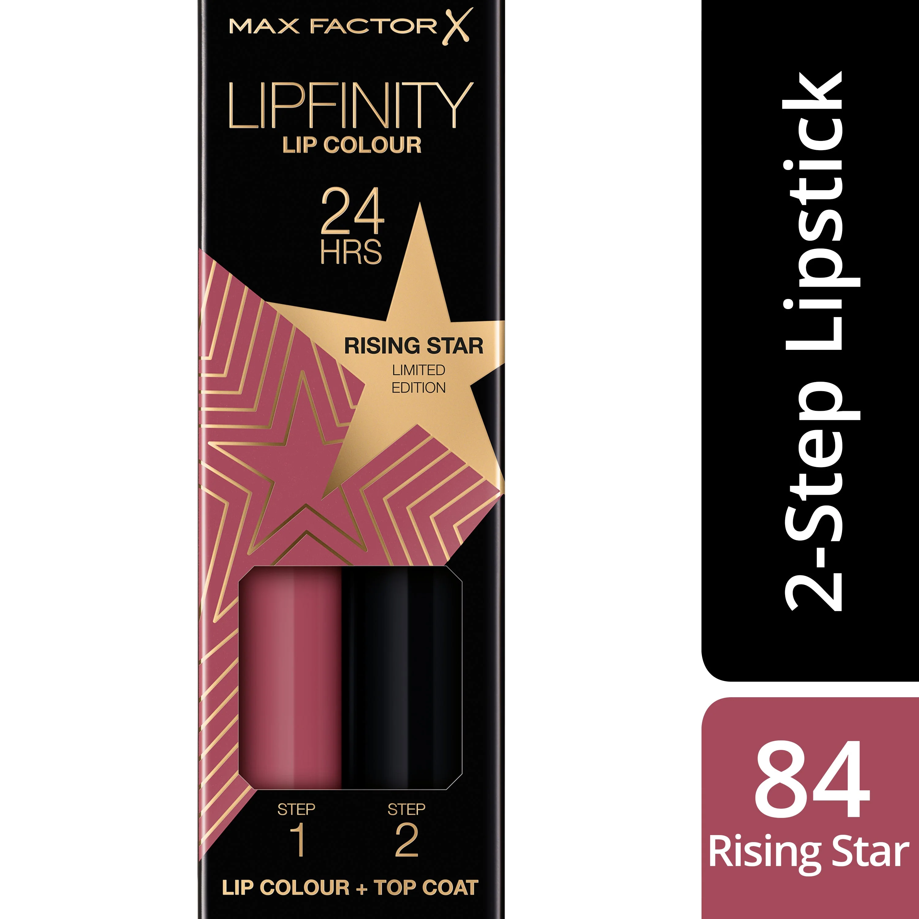 Max Factor Lipfinity Lip Colour Tinta Labbra Matte Lunga Durata e Gloss Idratante, Applicazione Bifase, 84 Rising Star - Image 5