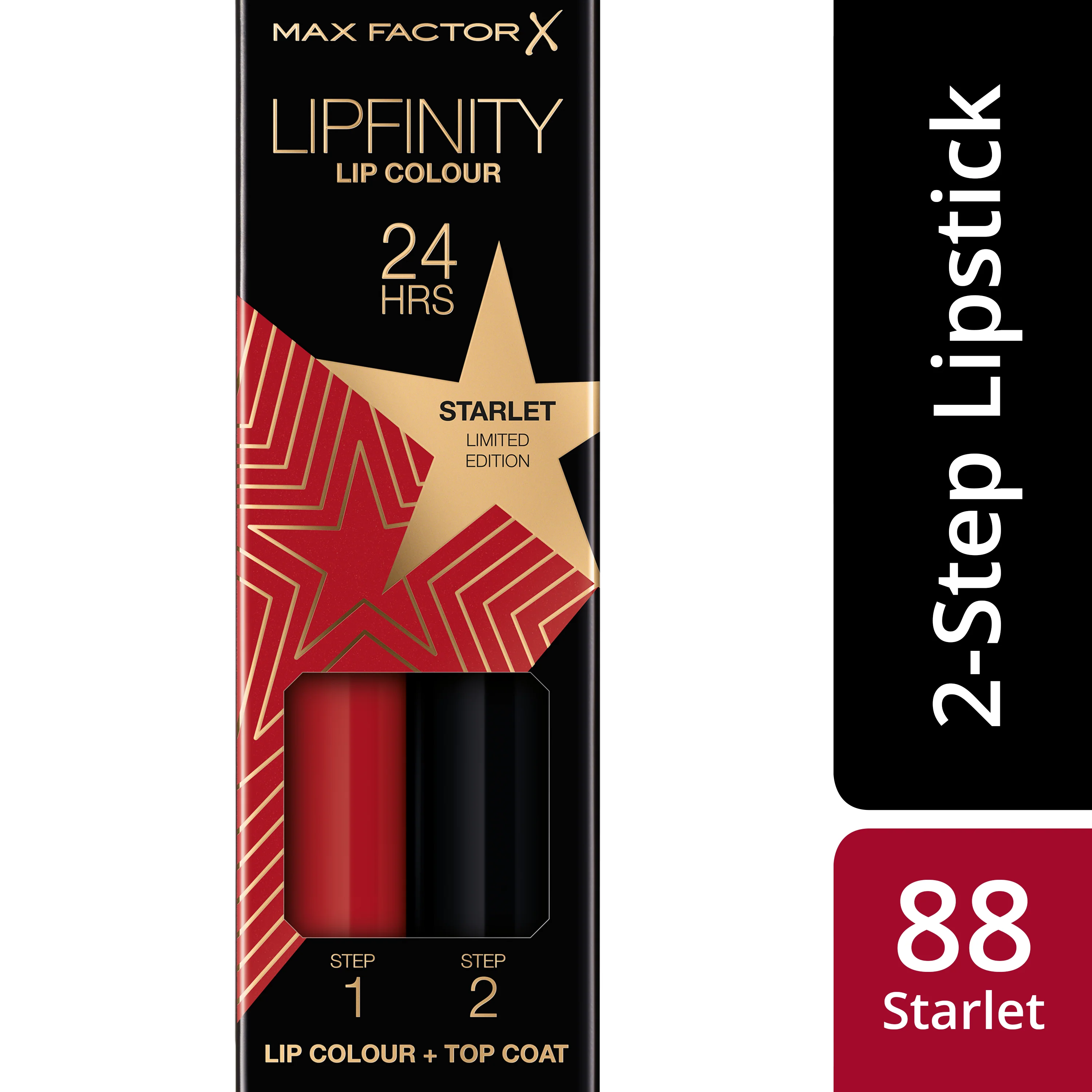 Max Factor Lipfinity Lip Colour Tinta Labbra Matte Lunga Durata e Gloss Idratante, Applicazione Bifase, 88 Starlet - Image 2