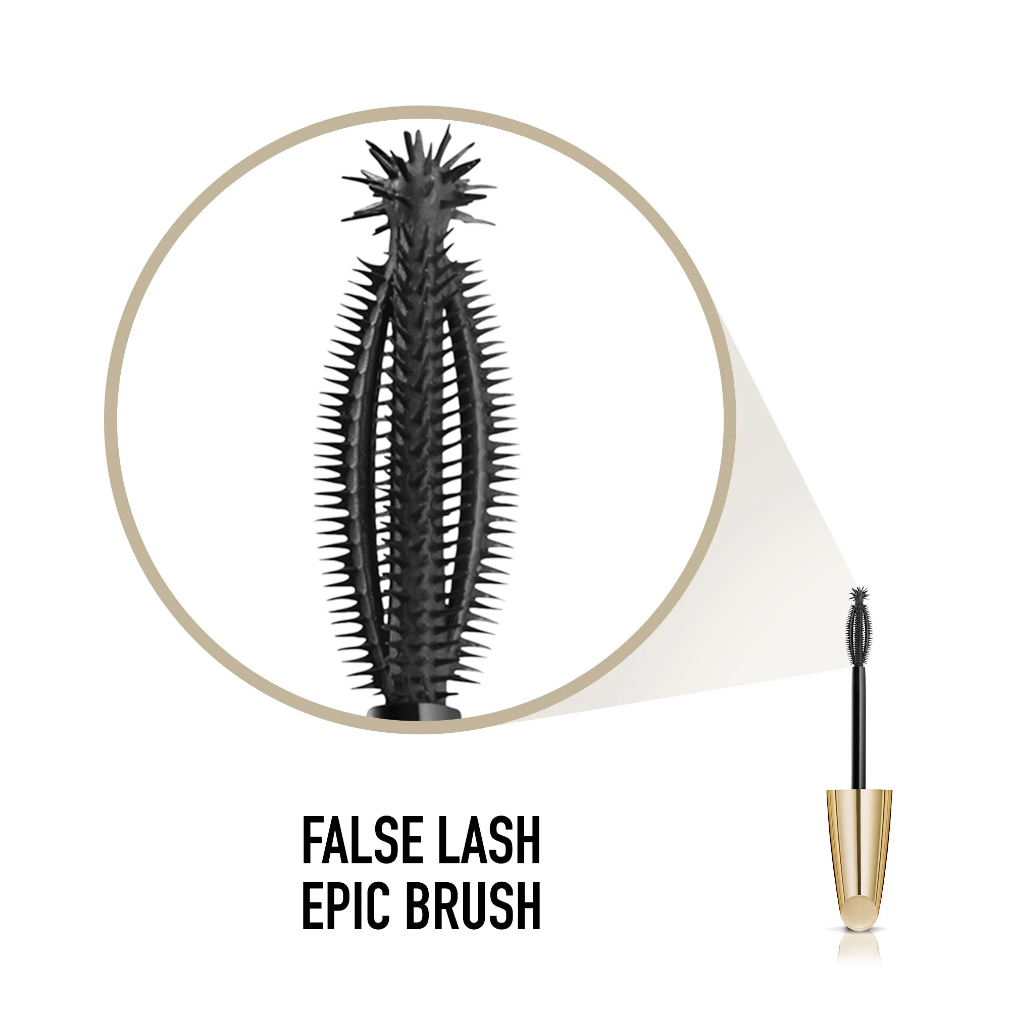 Max Factor - Mascara False Lash Epic Effetto Ciglia a ventaglio - Speciale applicatore Volumizzante e Allungante - Black / Nero - 13 ml - Image 2