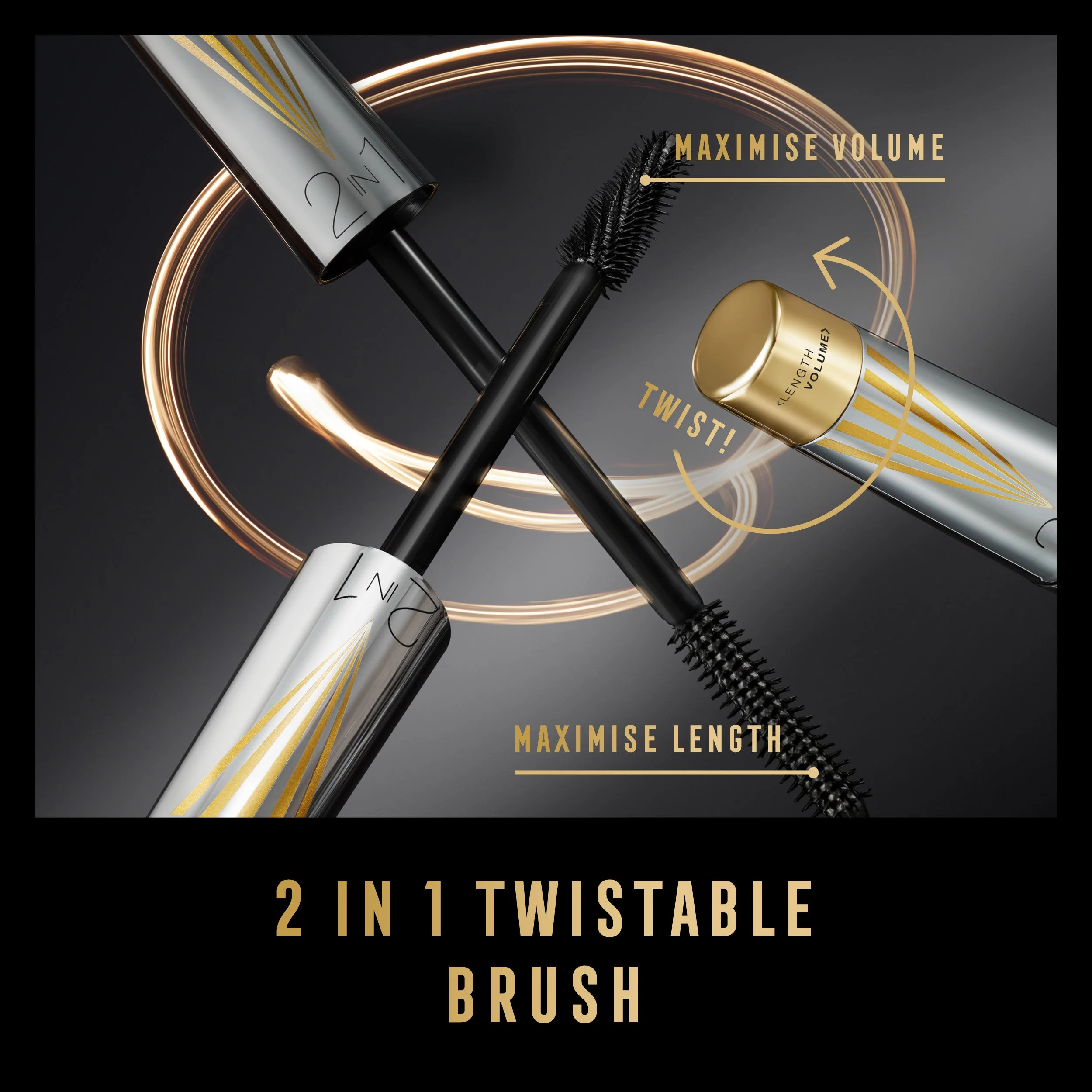 Max Factor Mascara Masterpiece 2 In 1 Lash Wow, Mascara Volumizzante e Allungante, Formula Vegana, adatto per Occhi Sensibili, 001 Black, 7ml - Image 11