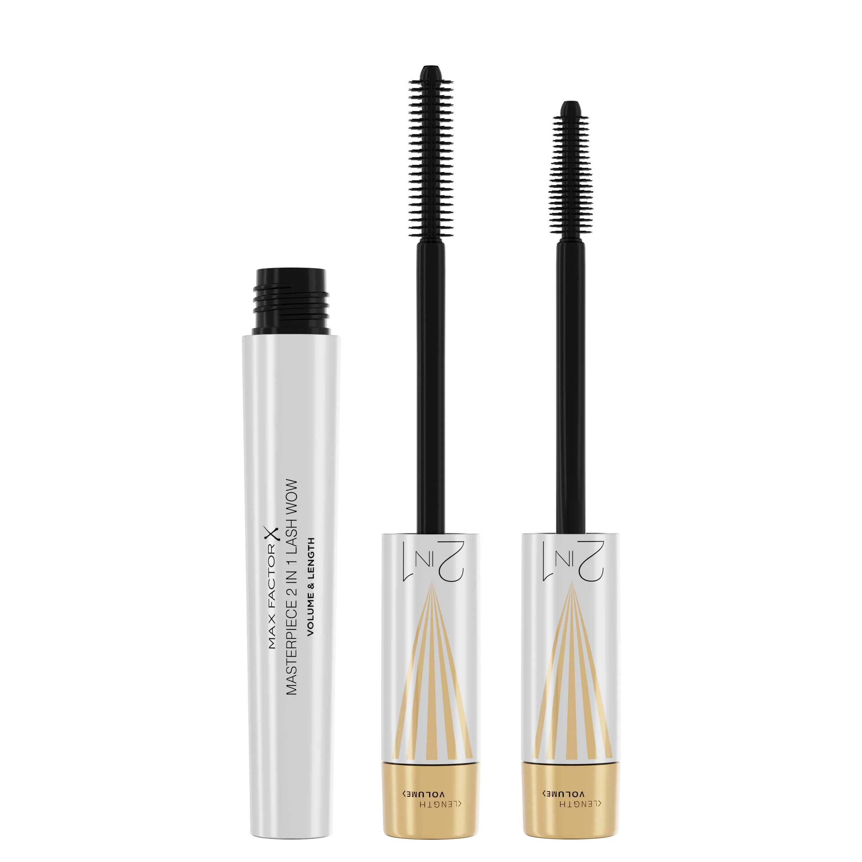 Max Factor Mascara Masterpiece 2 In 1 Lash Wow, Mascara Volumizzante e Allungante, Formula Vegana, adatto per Occhi Sensibili, 001 Black, 7ml - Image 5