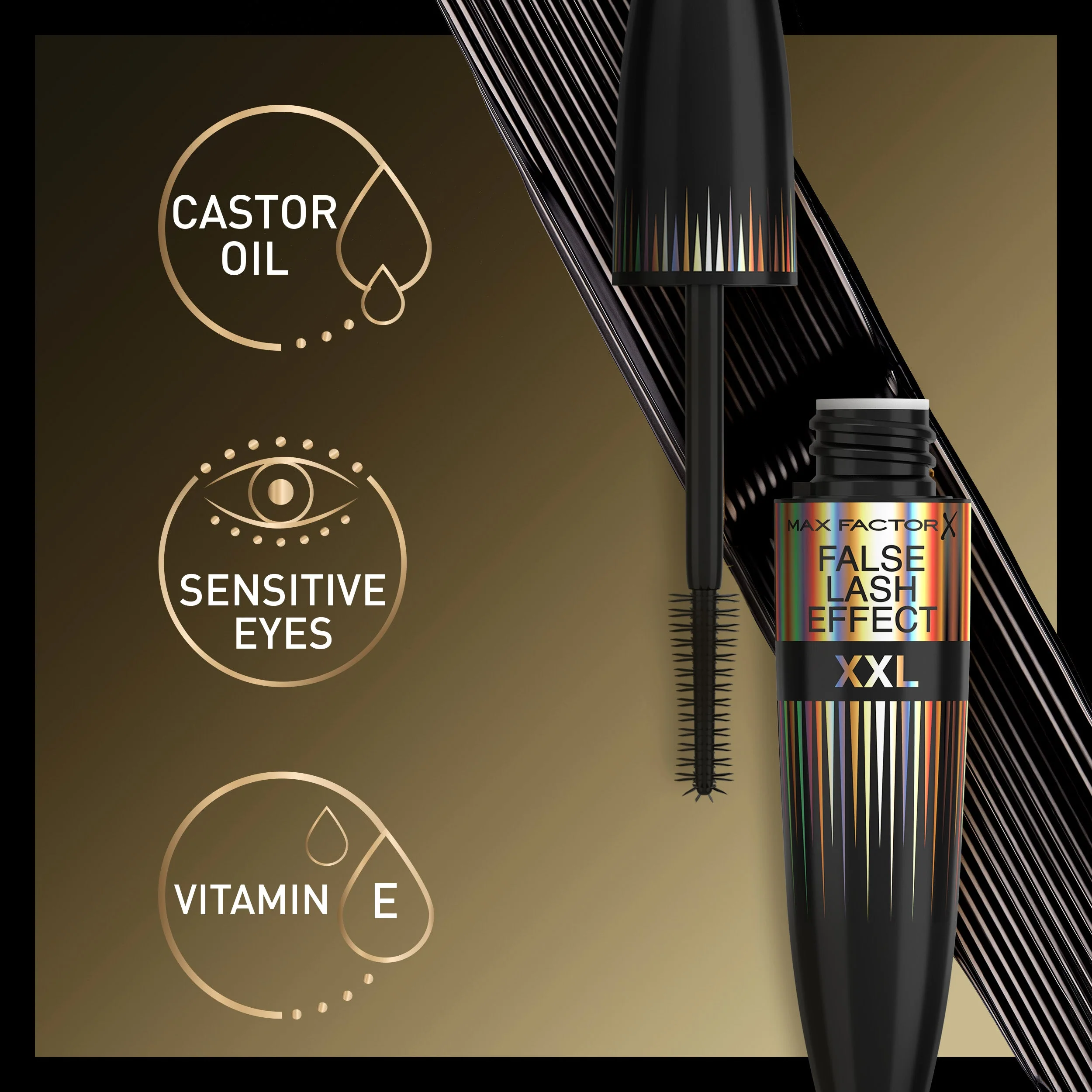 Max Factor, Mascara Volumizzante e Allungante False Lash Effect XXL, Effetto Ciglia Finte, Black - Image 4