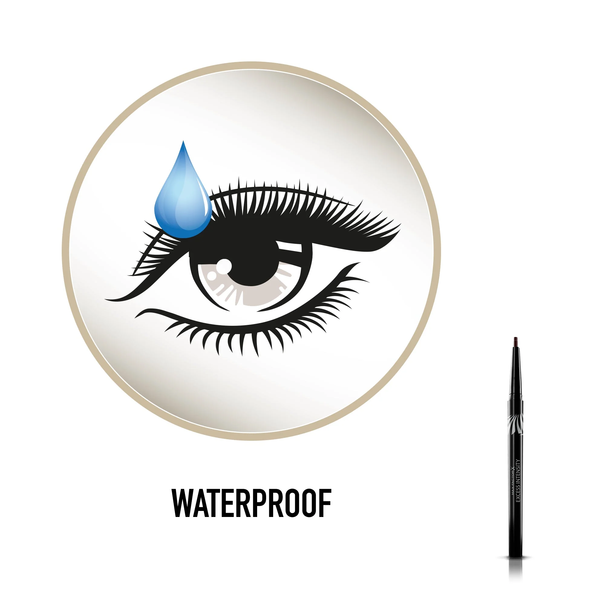 Max Factor - Matita Occhi Automatica Excess Intensity Longwear - Eyeliner Waterproof Tratto Preciso, 06 Brown, 2 g - Image 4