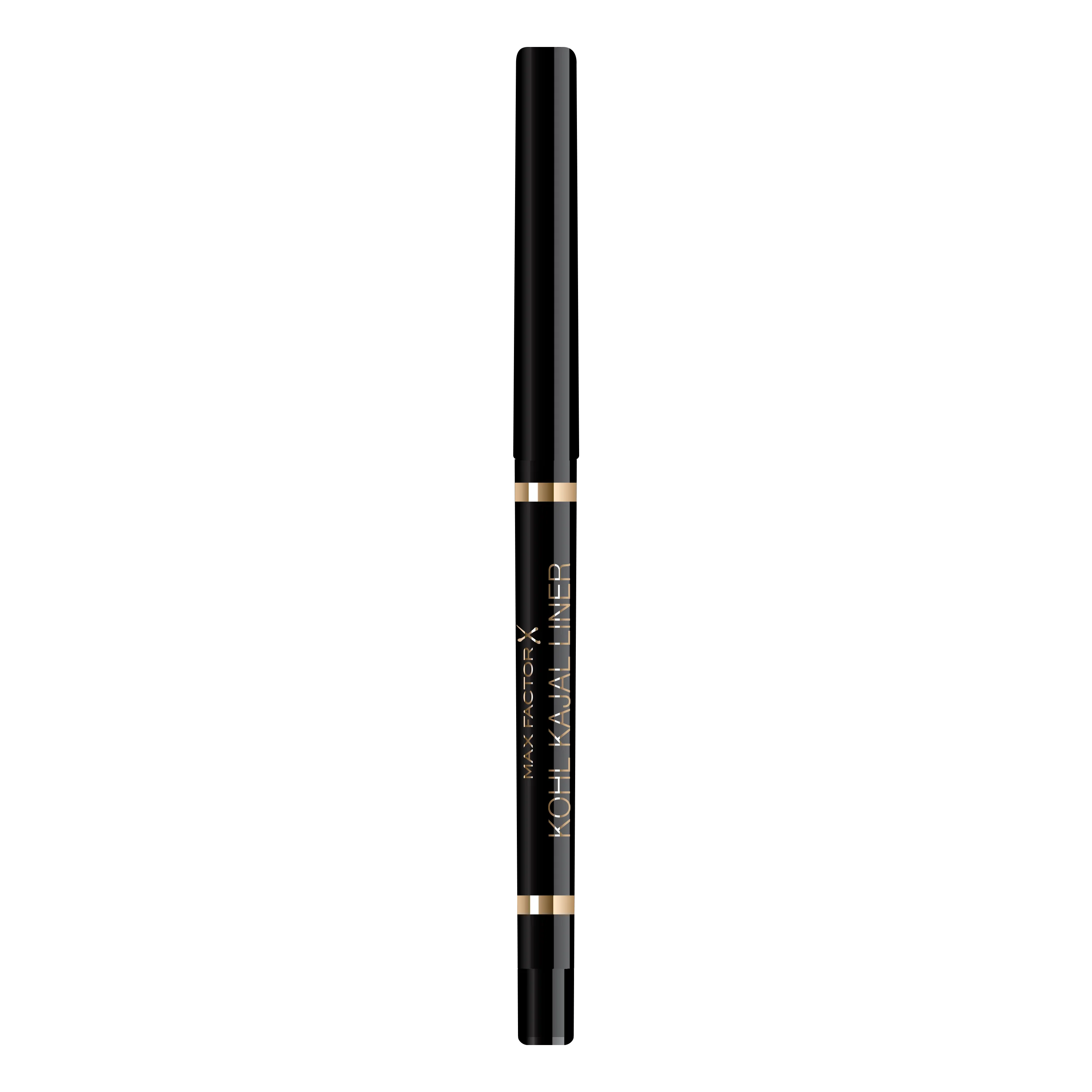 Max Factor - Matita Occhi Waterproof Masterpiece Kohl Kajal con Punta Automatica e Texture Ultra Morbida - 001 Black - 0,35 g
