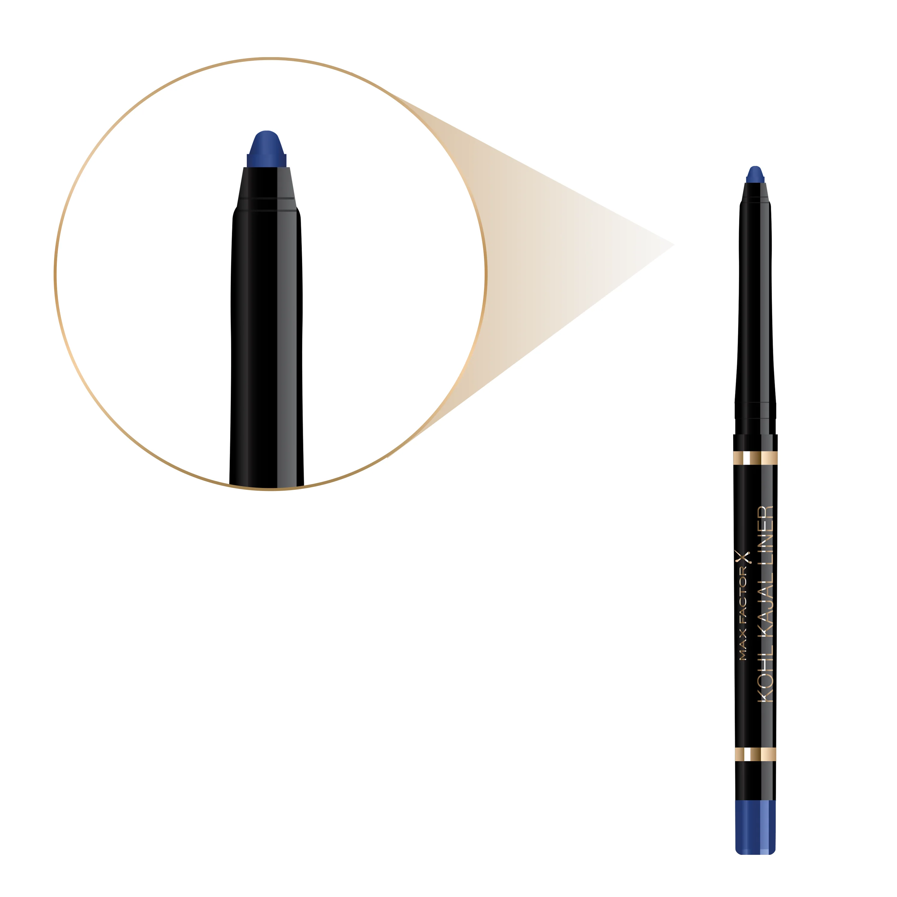 Max Factor - Matita Occhi Waterproof Masterpiece Kohl Kajal con Punta Automatica e Texture Ultra Morbida - 002 Azure - 0,35 g - Image 8