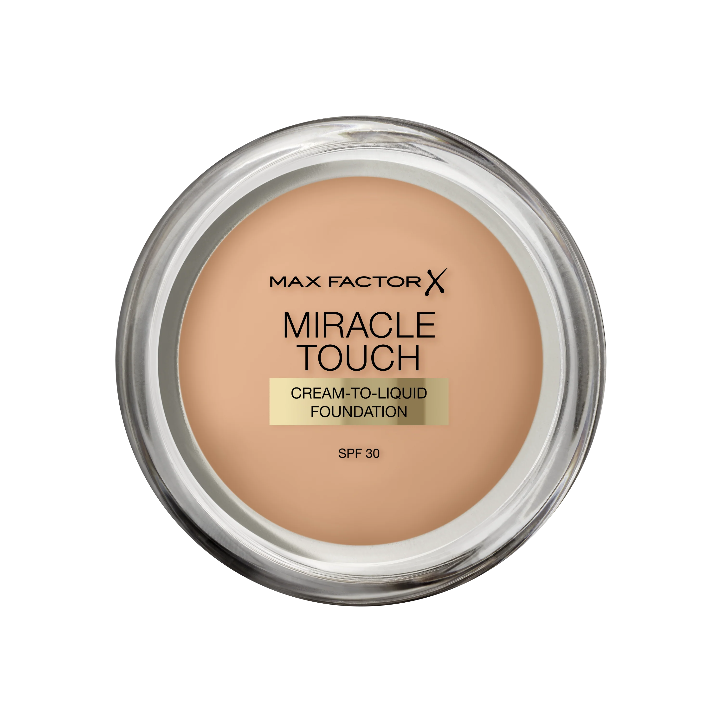 Max Factor Miracle Touch, Fondotinta Coprente con Acido Ialuronico, 060 Sand, 12 ml