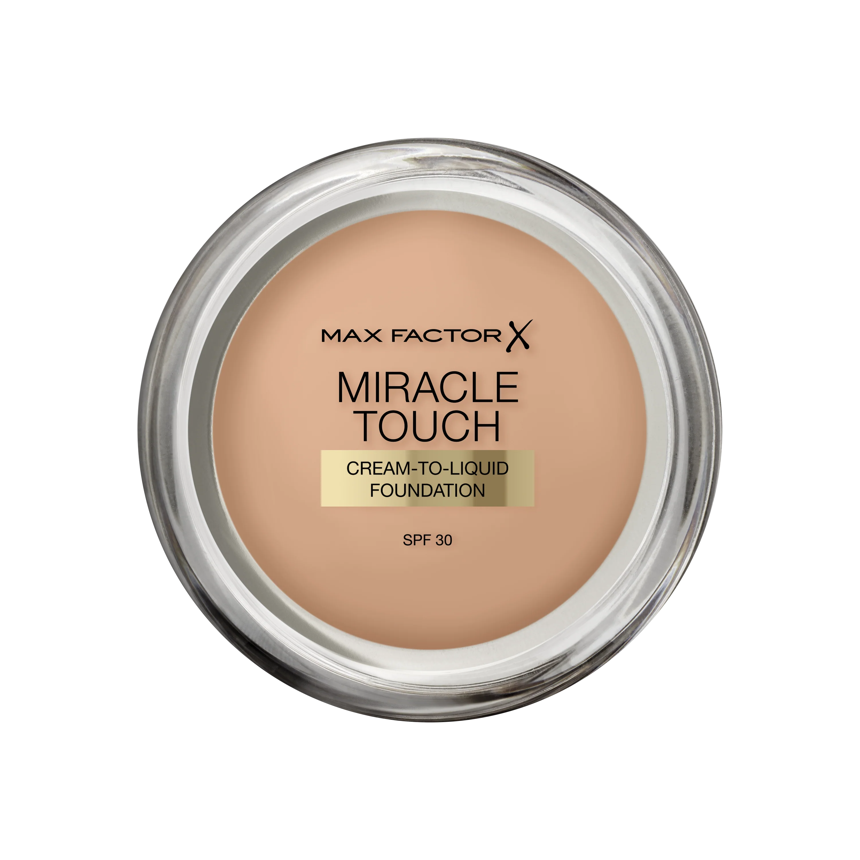 Max Factor Miracle Touch, Fondotinta Coprente con Acido Ialuronico, 075 Golden, 12 ml