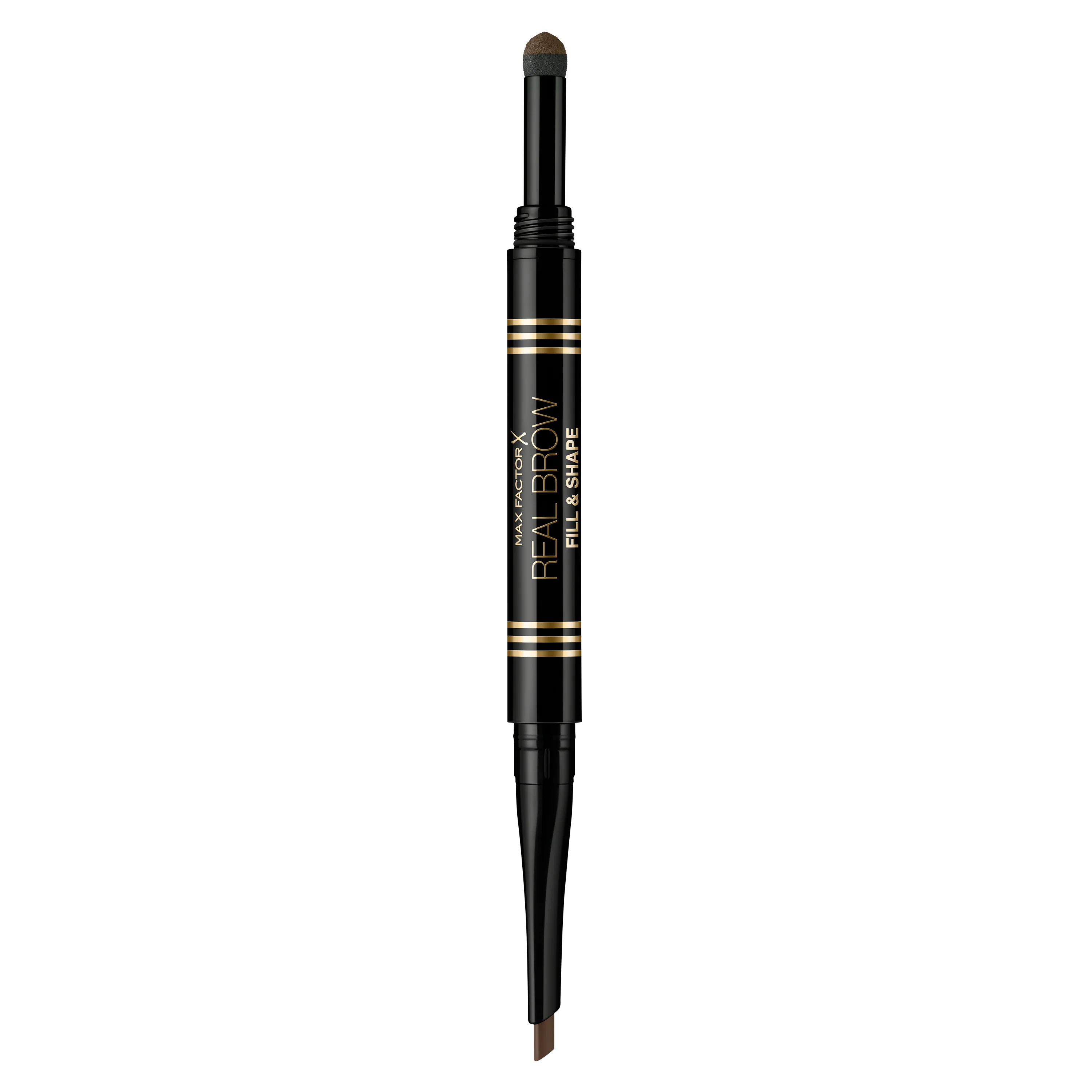 Max Factor Real Brow Fill & Shape Matita Sopracciglia, Doppio Applicatore Matita e Ombretto, 03 Medium Brown - Image 4