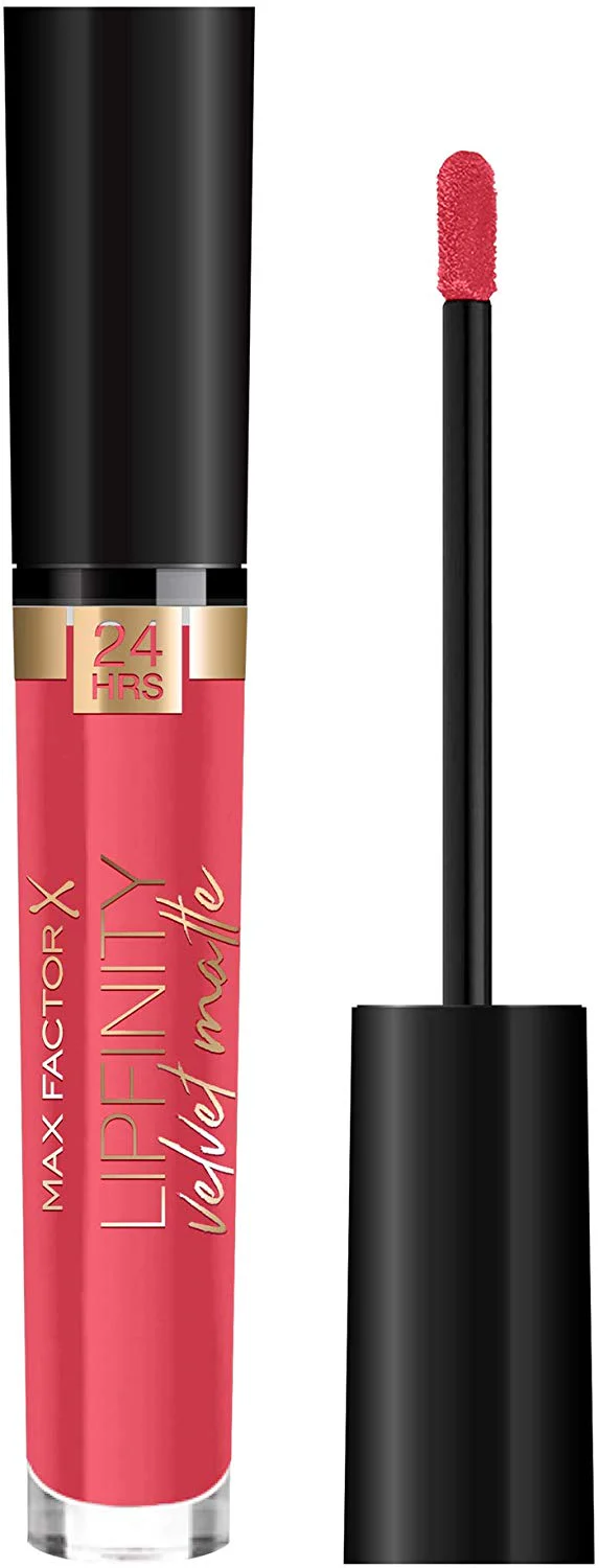 Max Factor - Rossetto Matte Liquido Lipfinity Velvet - Idratante, Waterproof e No Transfer - 25 Red Luxury - 4 ml - Image 2