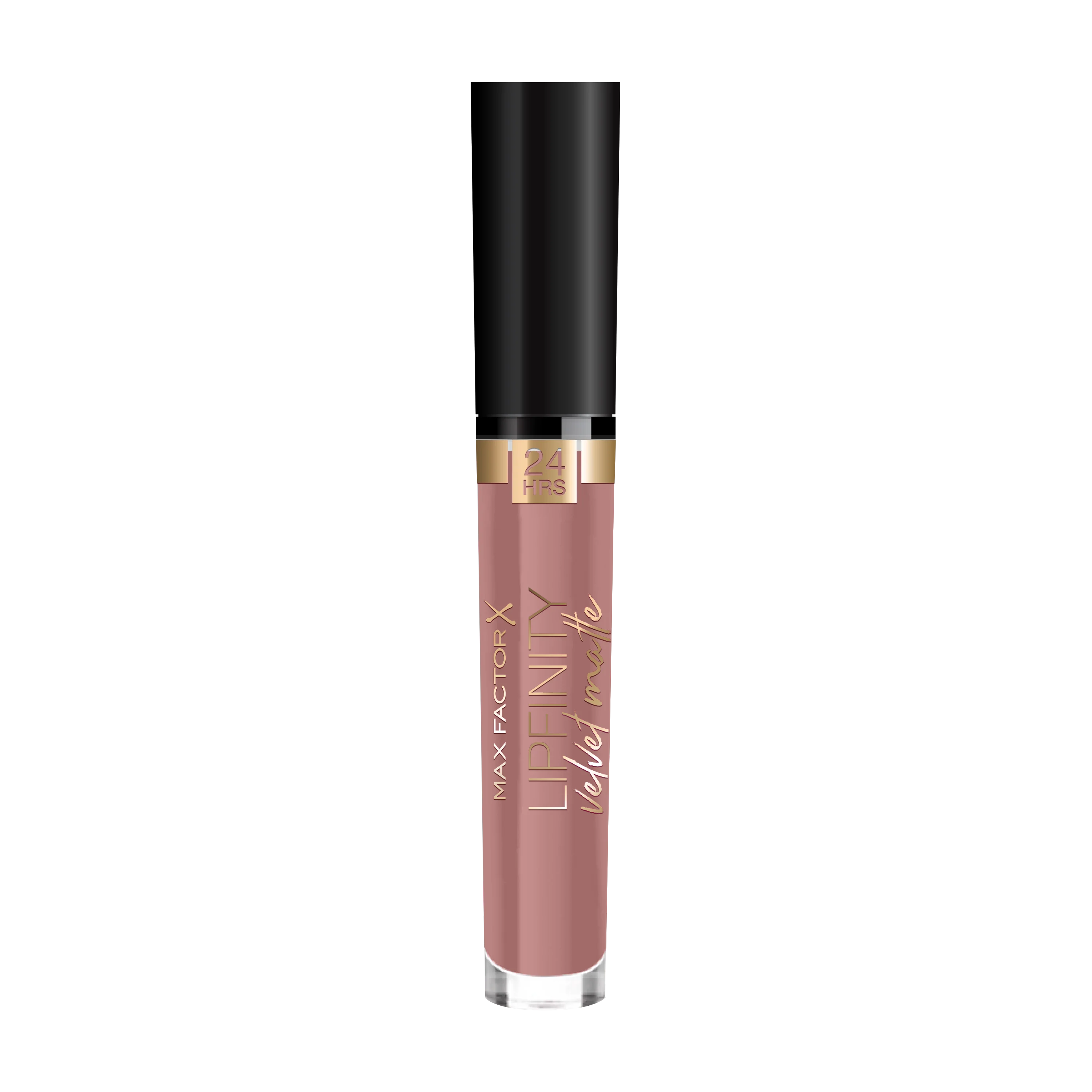 Max Factor - Rossetto Matte Liquido Lipfinity Velvet - Idratante, Waterproof e No Transfer - 35 Elegant Brown - 4 ml