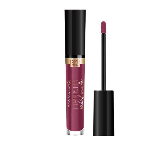 Max Factor - Rossetto Matte Liquido Lipfinity Velvet - Idratante, Waterproof e No Transfer - 50 Satin Berry - 4 ml - Image 3