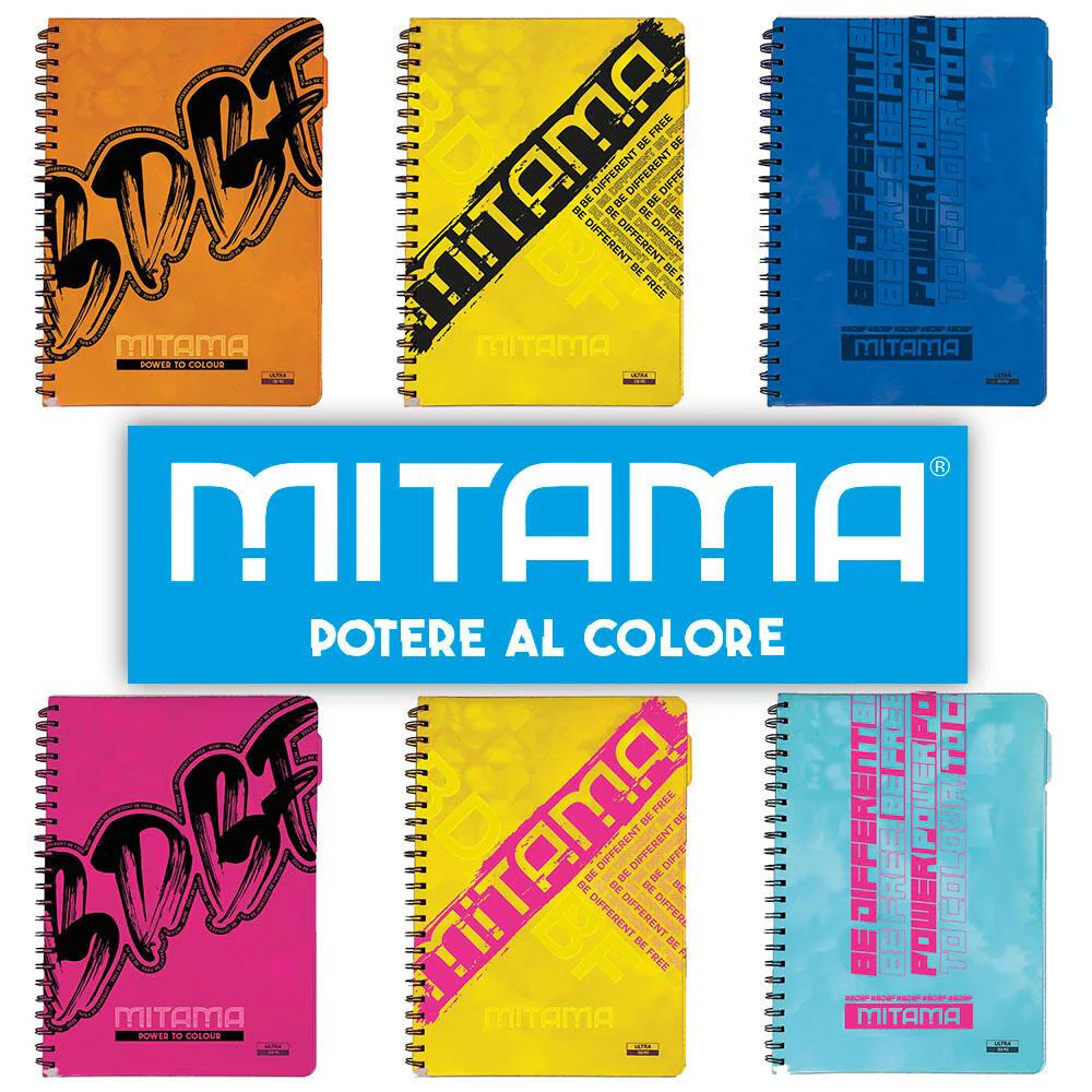 Maxi Spiralato Mitama BDBF, A4, 100 fg.+ Separatori, 100% Riciclabile  1 Rigo