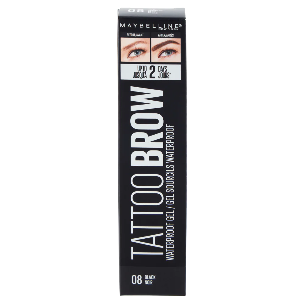 Maybelline New York Gel Sopracciglia Tattoo Brow, Waterproof, a Lunga Tenuta, 08 Black - Image 2