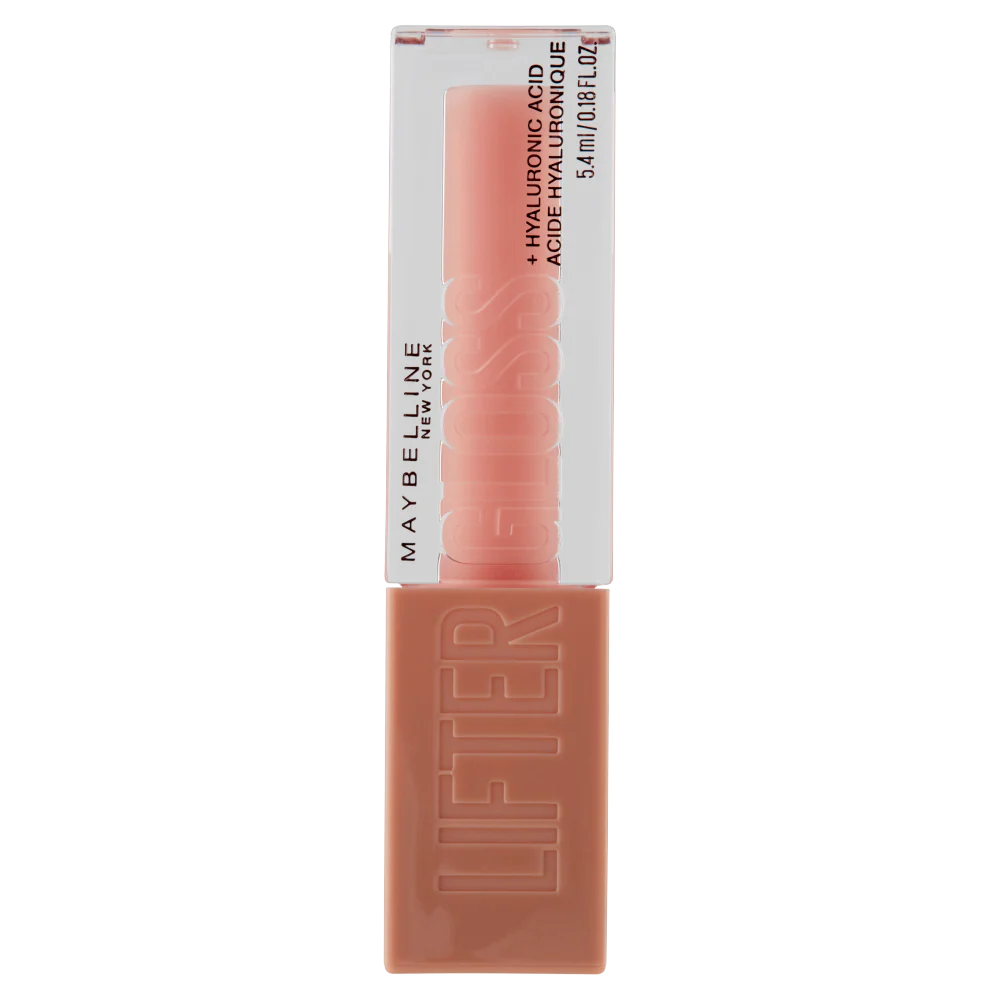 Maybelline New York Lifter Gloss, Lucidalabbra con acido ialuronico, Ice (002), 5,4 ml