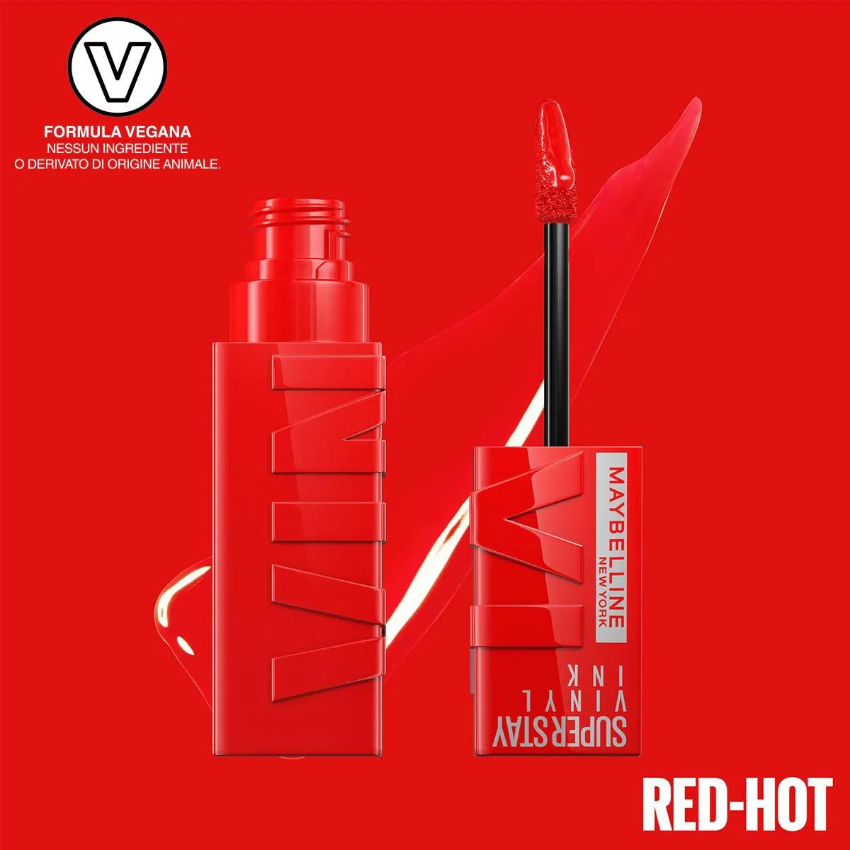 Maybelline - Rossetto Superstay Vinyl Ink Liquido - 25 Red-Hot - Image 2