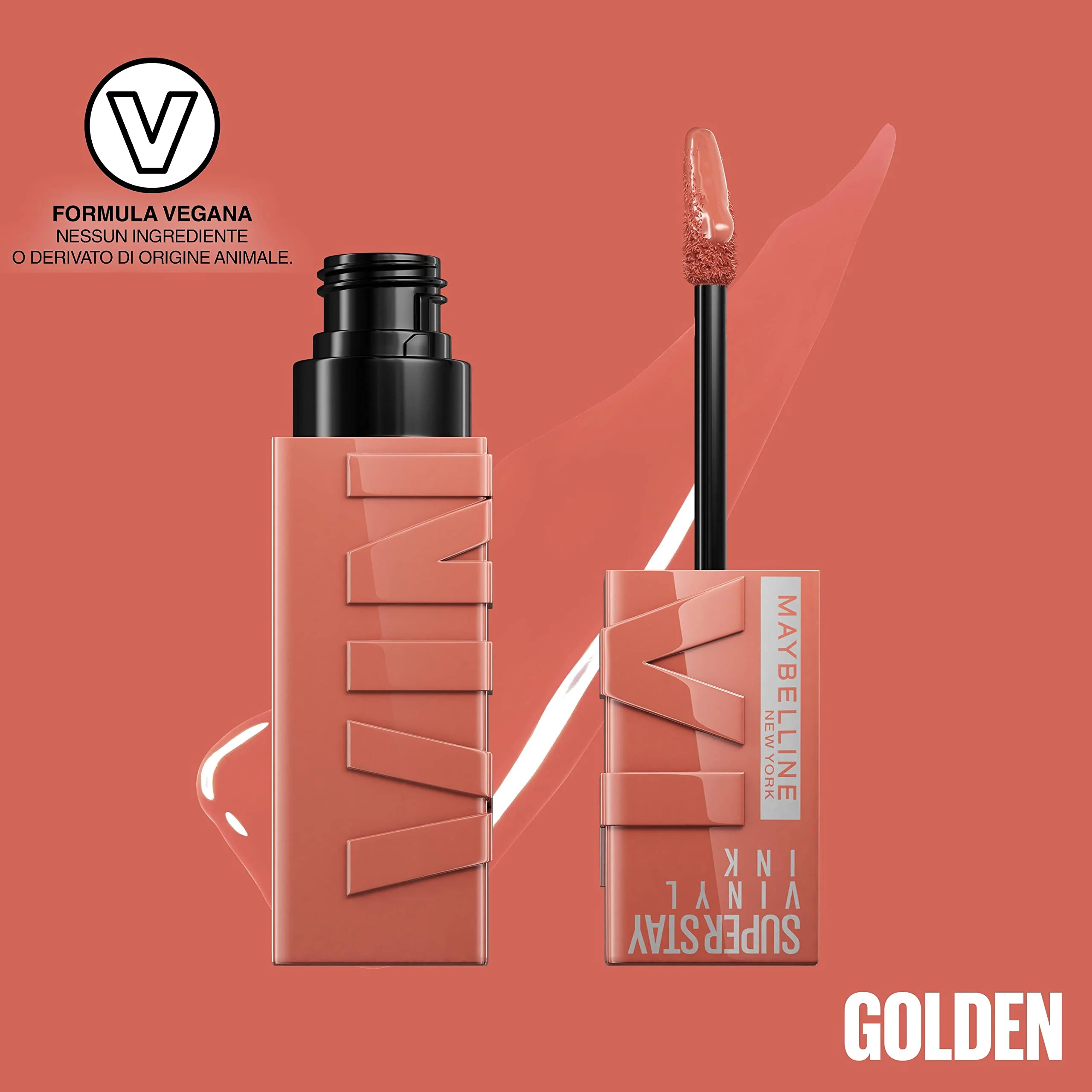 Maybelline - Super Stay Vinyl Ink 105 Golden - Rossetto - Image 4