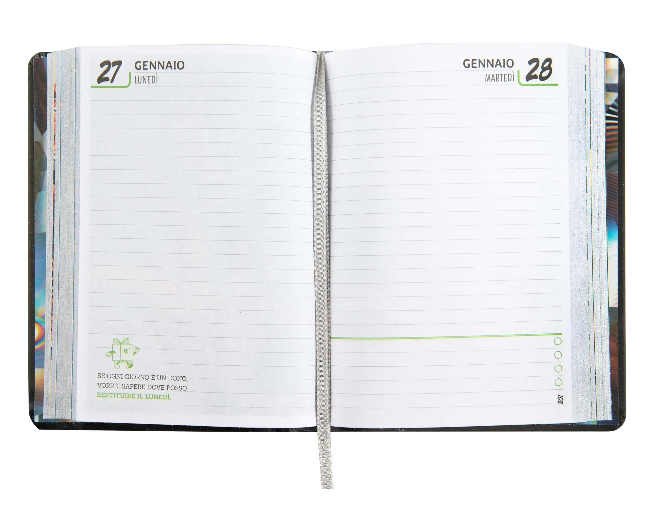 ME - Agenda Luxury Edition, Taccuino 16 Mesi Medium Giornaliero, con Copertina Morbida con Grafica in Rilievo e 512 Pagine, Ideale per Scuola Media, Superiore e Università, 12 x 16,5 cm - Image 3