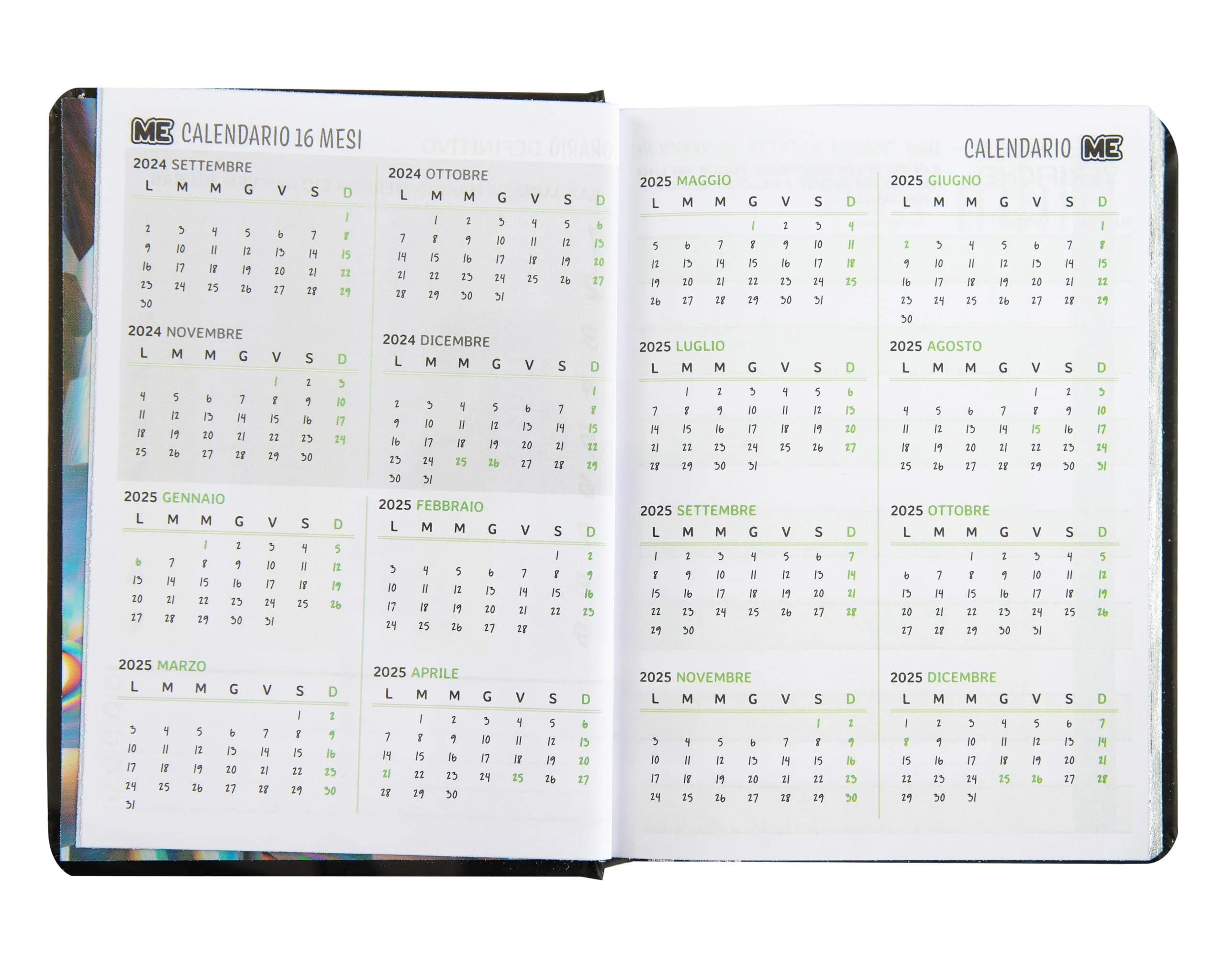 ME - Agenda Luxury Edition, Taccuino 16 Mesi Medium Giornaliero, con Copertina Morbida con Grafica in Rilievo e 512 Pagine, Ideale per Scuola Media, Superiore e Università, 12 x 16,5 cm - Image 4