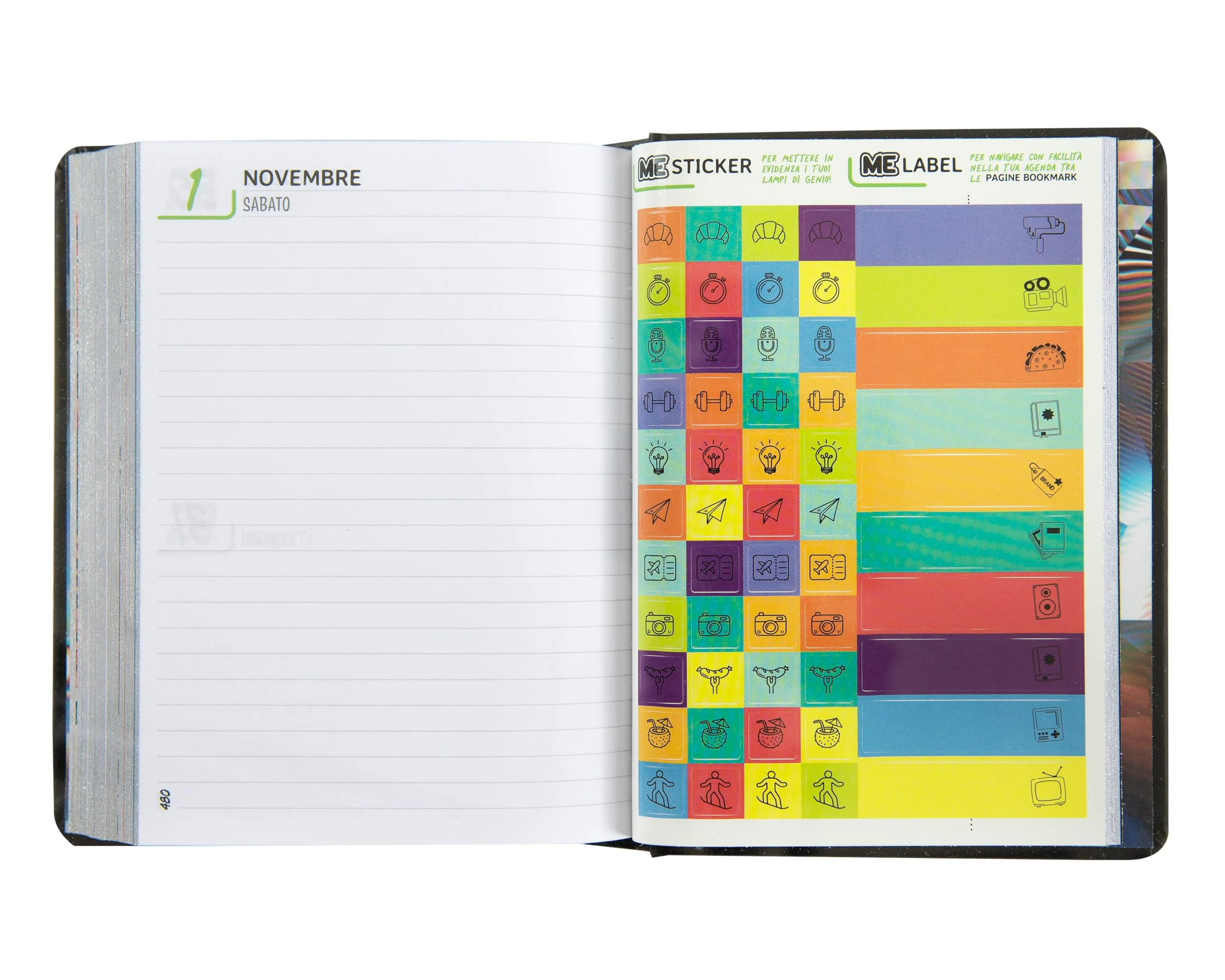 ME - Agenda Luxury Edition, Taccuino 16 Mesi Medium Giornaliero, con Copertina Morbida con Grafica in Rilievo e 512 Pagine, Ideale per Scuola Media, Superiore e Università, 12 x 16,5 cm - Image 8