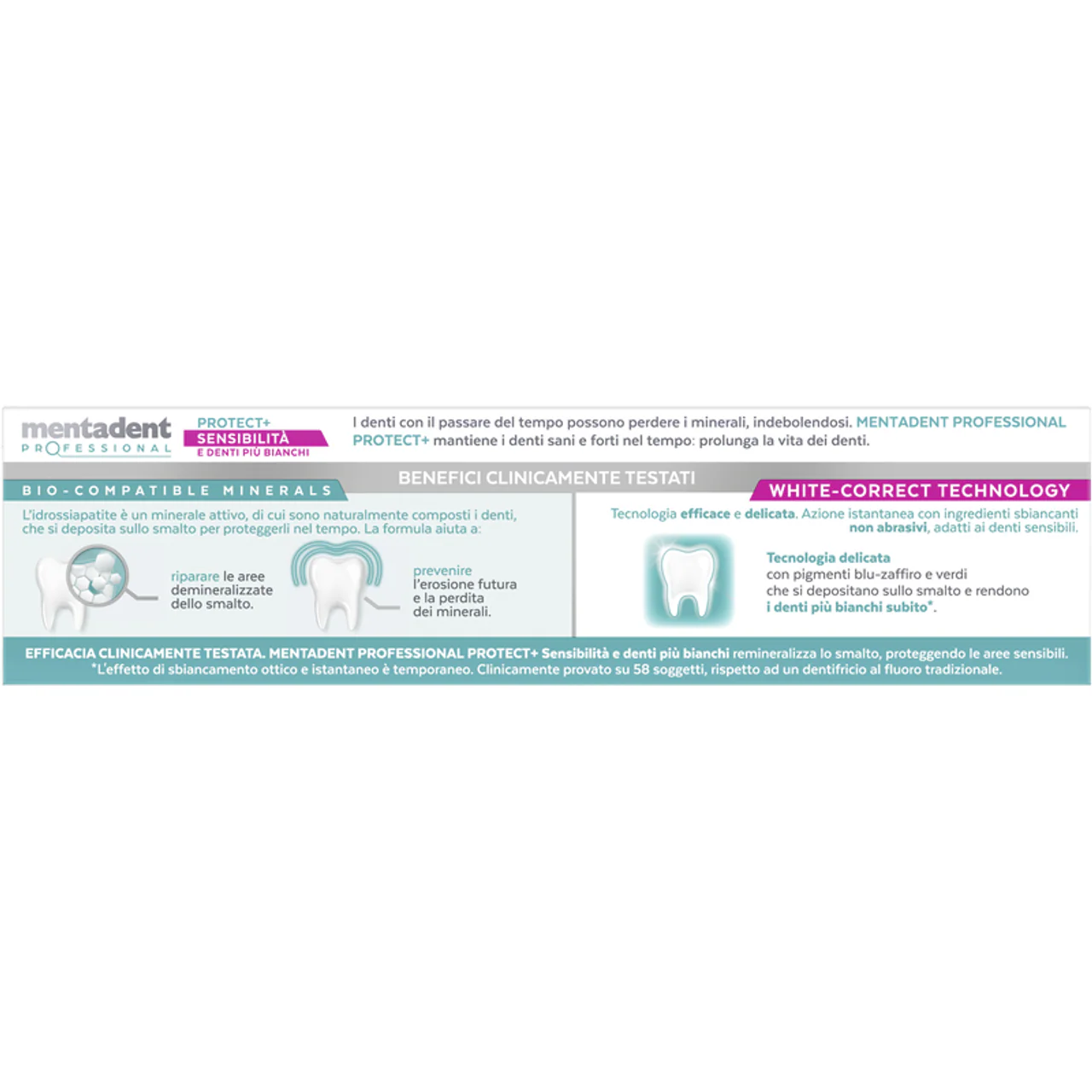 Mentadent - Professional Protect+ Sensibilità & Denti Più Bianchi - 75ml - Image 2
