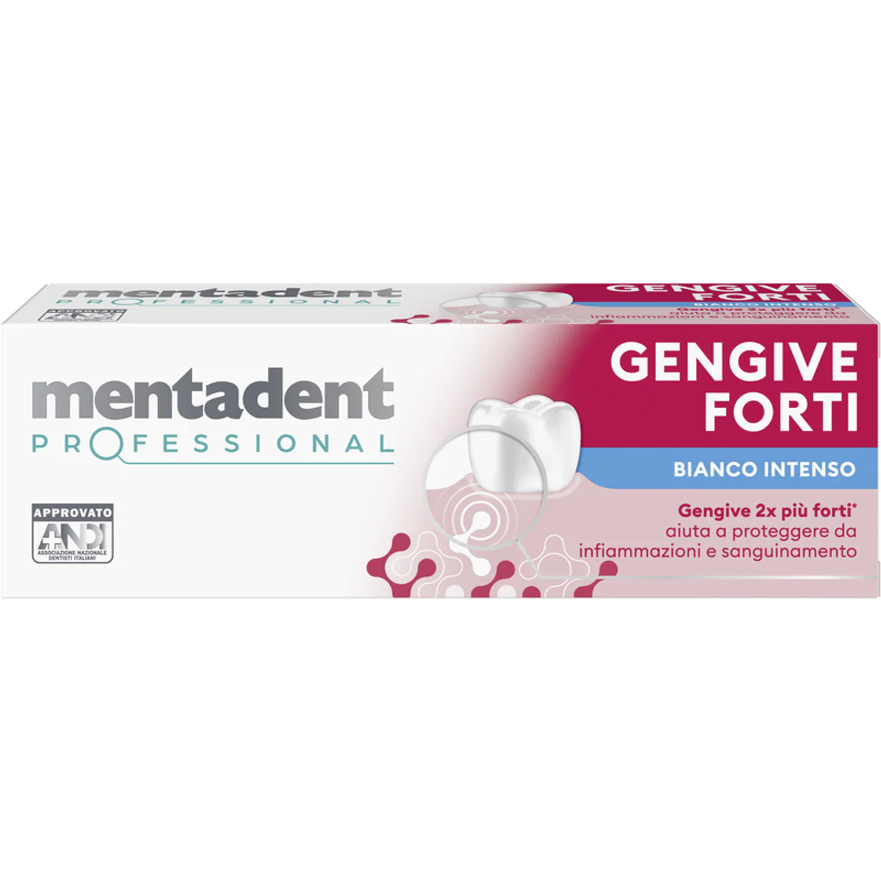 Mentadent - Professional Gengive Forti Bianco Intenso - 75ml