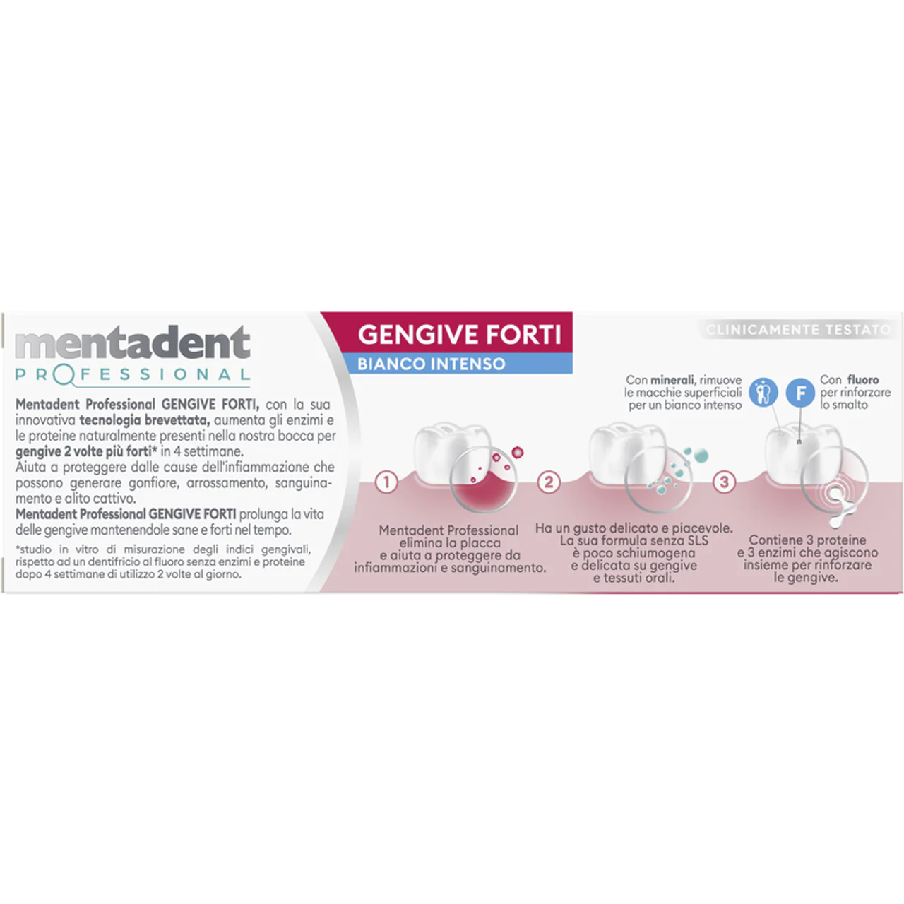 Mentadent - Professional Gengive Forti Bianco Intenso - 75ml - Image 2