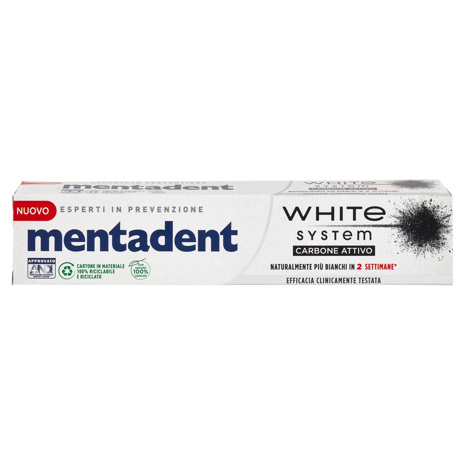 Mentadent White System Carbone Attivo 75 ml - Image 2