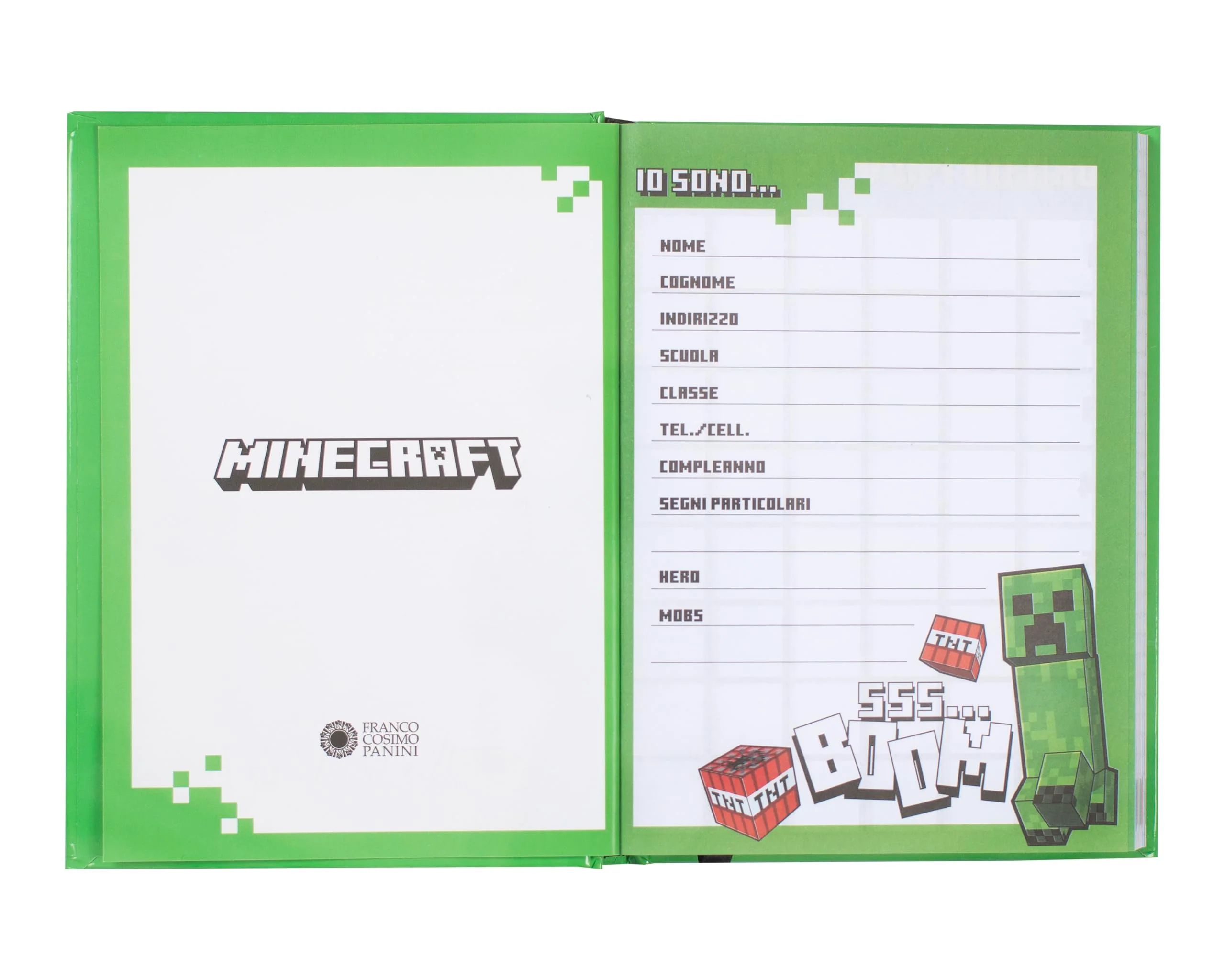 MINECRAFT - Diario Scuola, Agenda Giornaliera 12 Mesi per Bambini e Ragazzi, con Copertina Imbottita, 320 Pagine Colorate, Ideale per Scuola Elementare e Media, 13x17.8 cm, Gruppo Jolly - Image 3