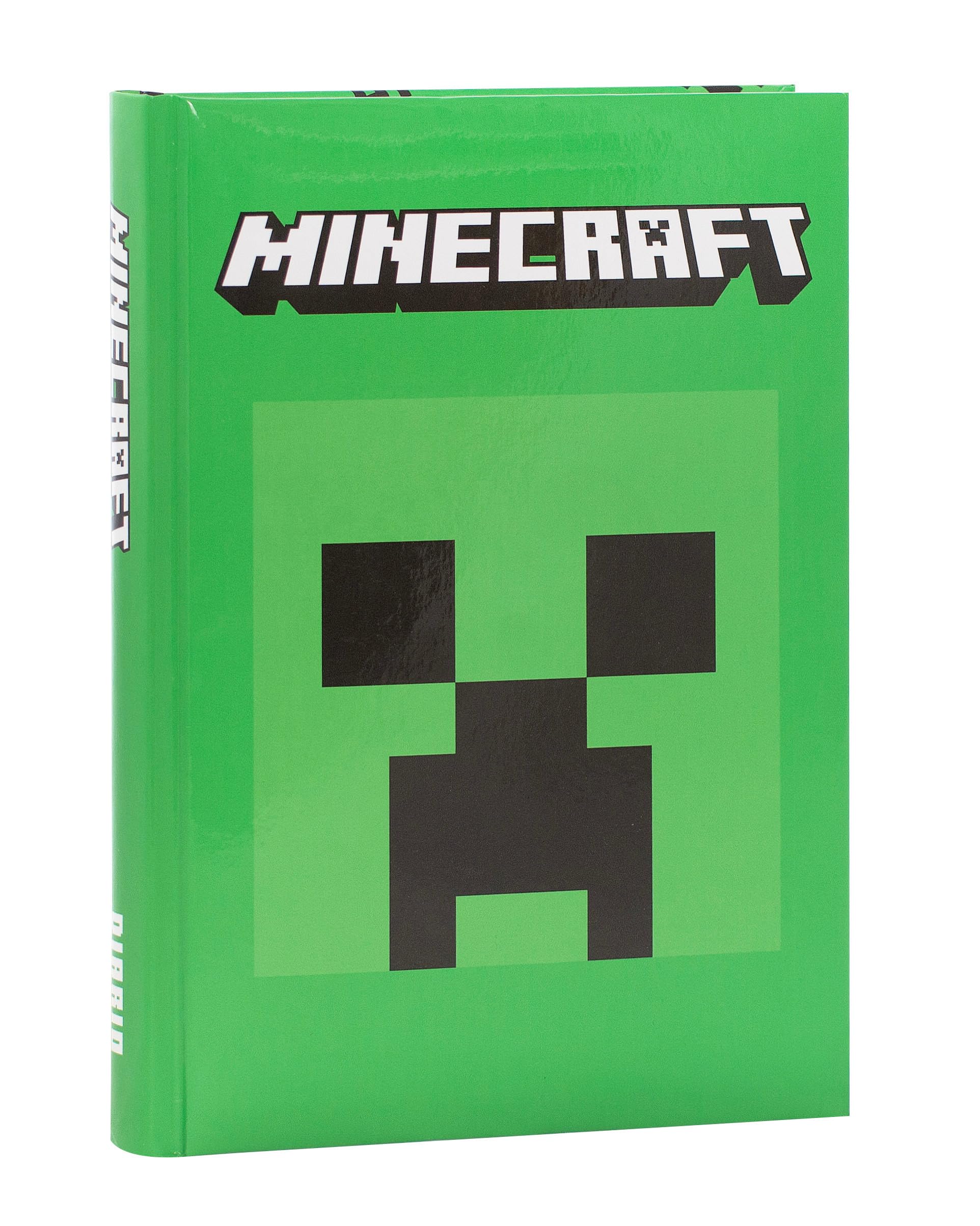 MINECRAFT - Diario Scuola, Agenda Giornaliera 12 Mesi, Copertina Imbottita, 320 Pagine, Verde Pixel